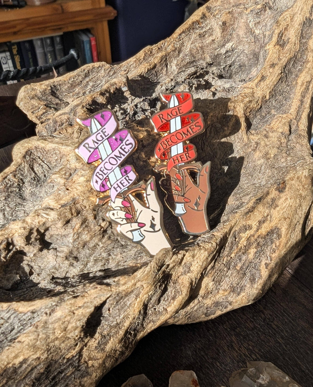 Geek and Artsy - Rage Becomes Her Enamel Pin