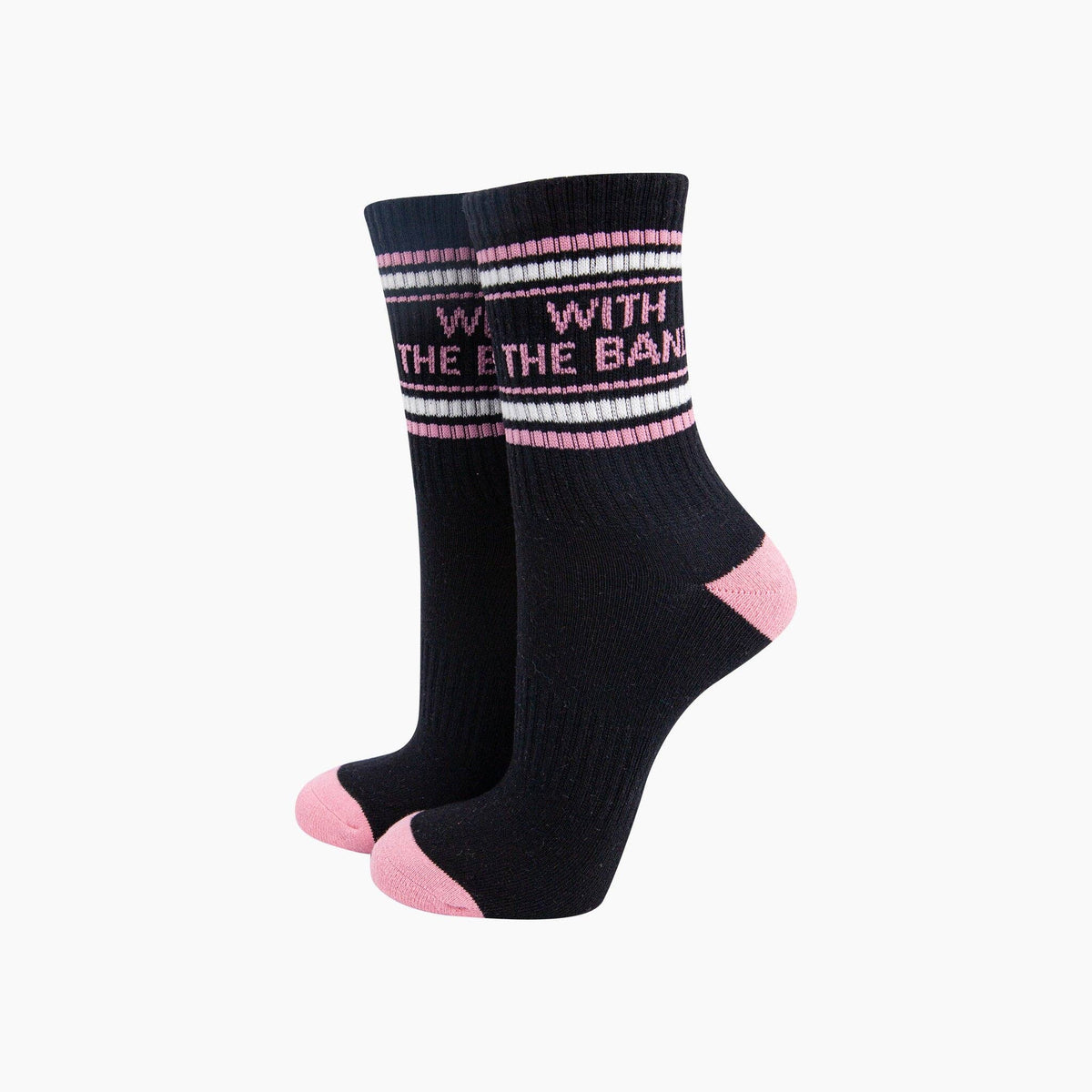 With The Band Organic Cotton Sports Socks in Black