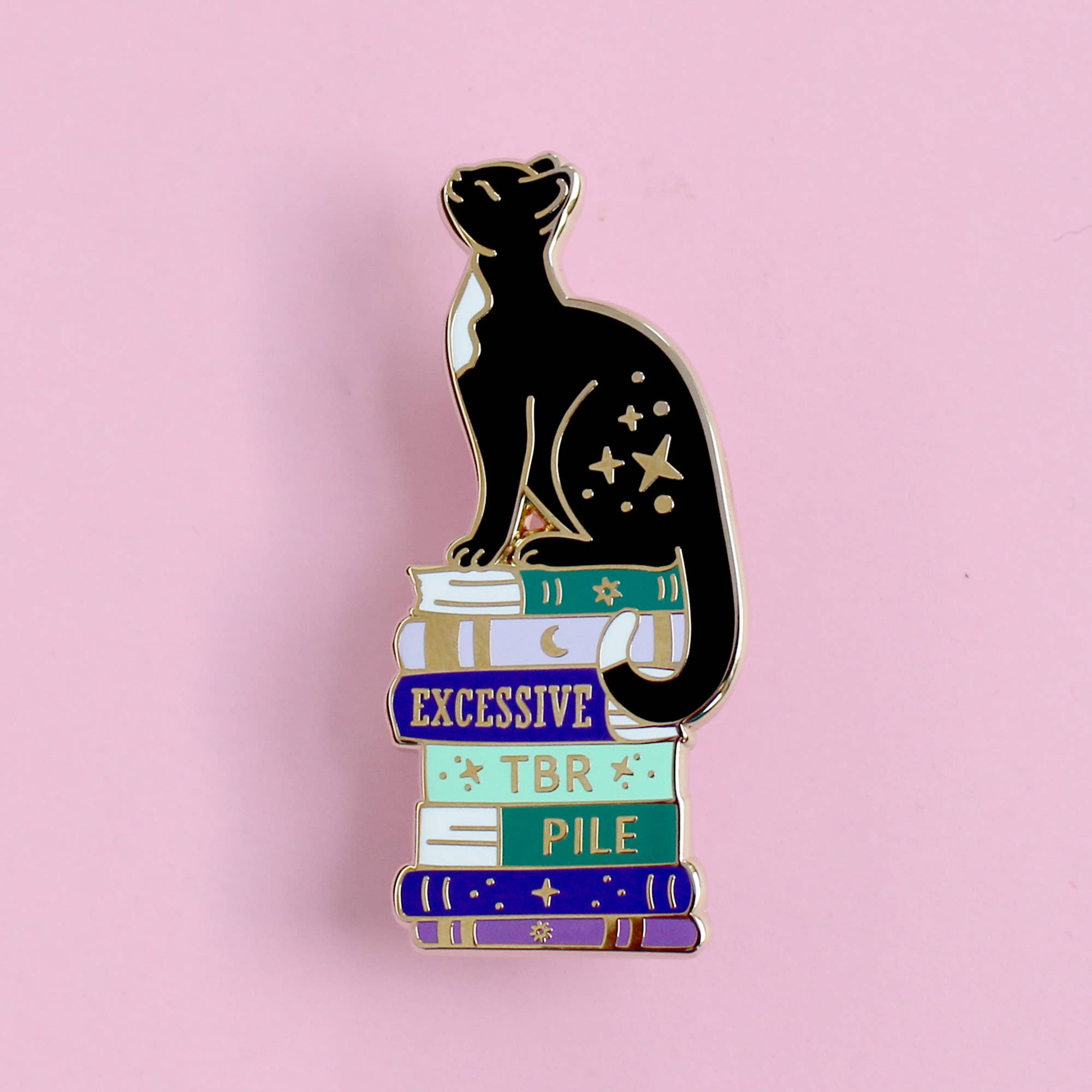 Glitter Punk - Excessive TBR Cat Enamel Pin