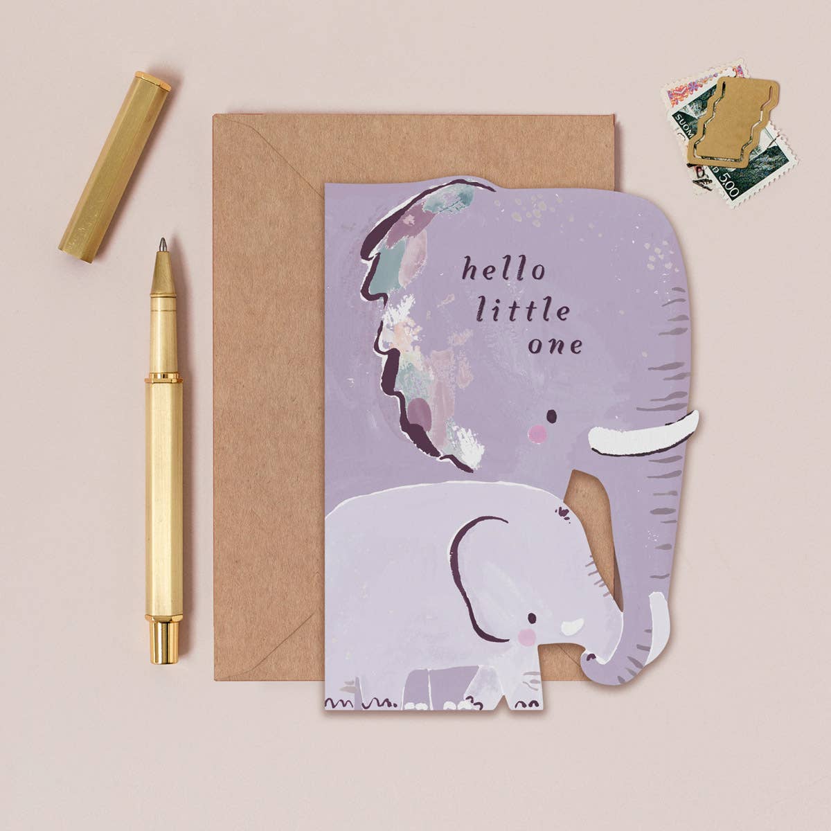 Sister Paper Co. - Elephant New Baby Card