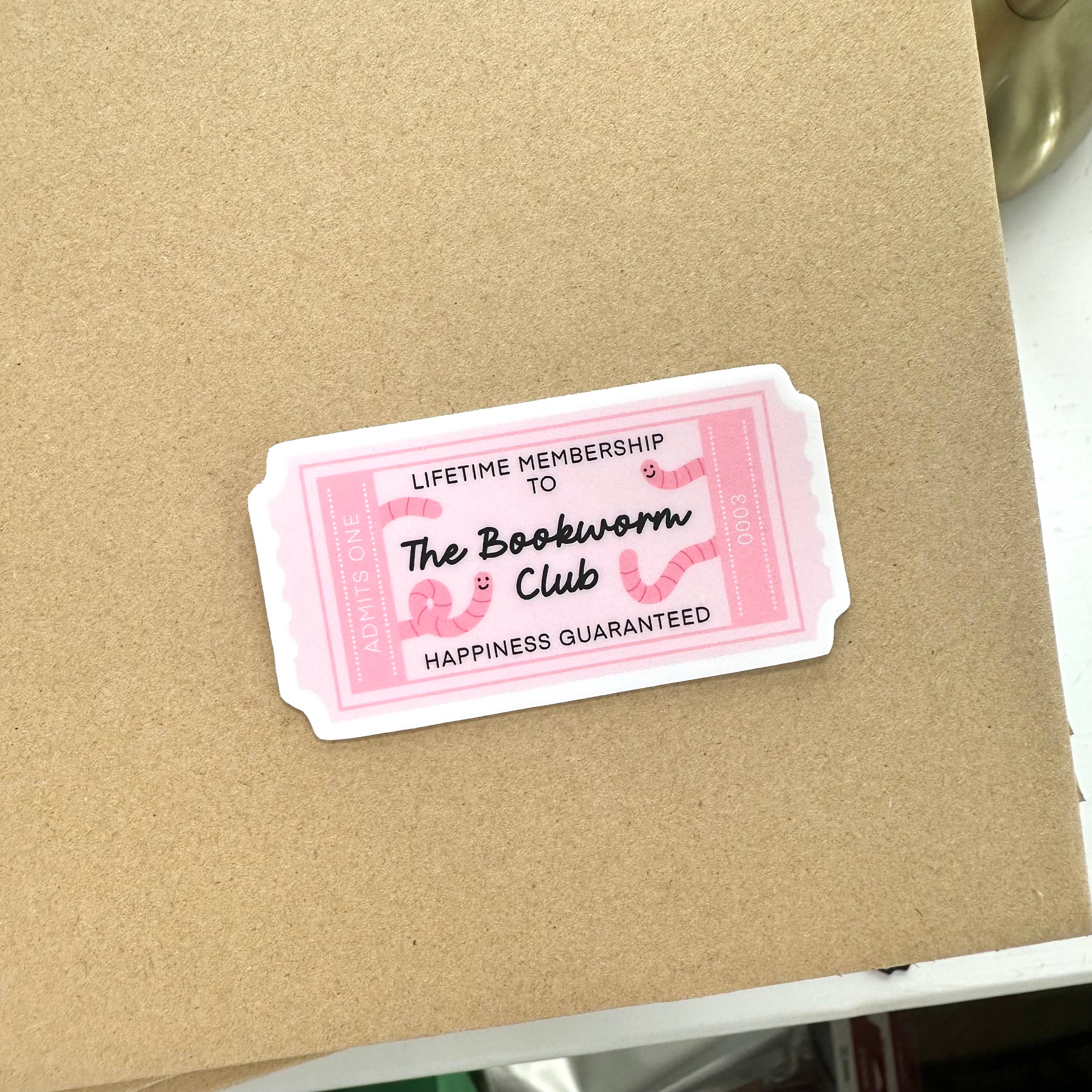 Matte Sticker | Bookworm Club Book Kindle Gift