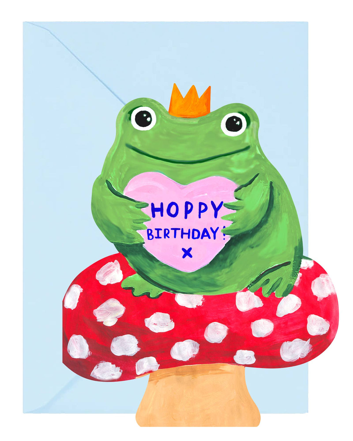 Birthday Frog Die Cut Card