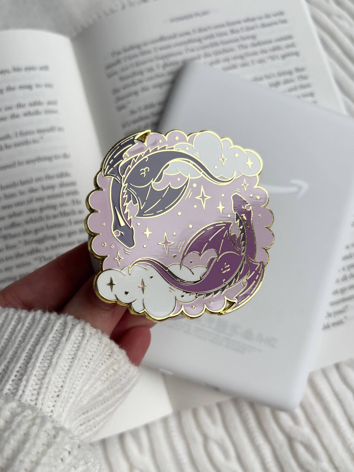 Purple Dragon E-Reader Kindle Grip