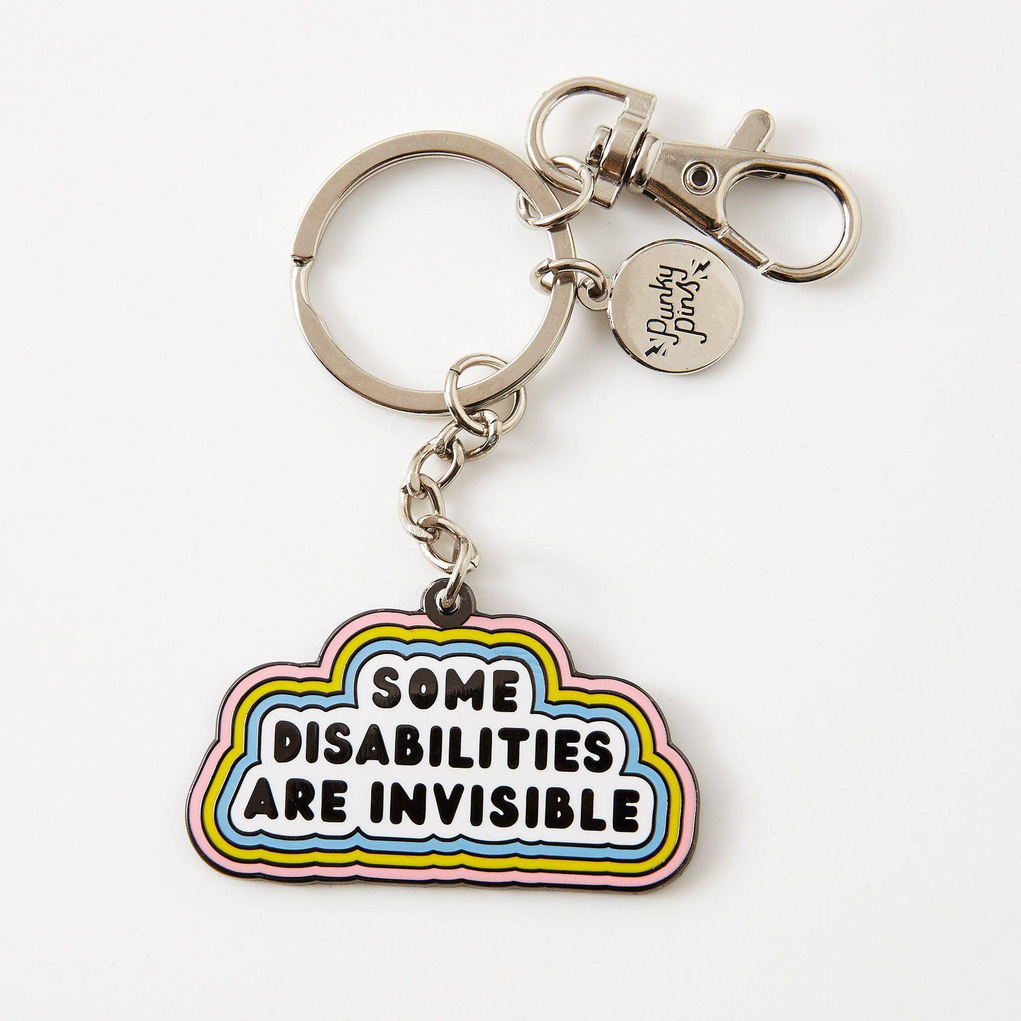Punky Pins: Some Disabilities Are Invisible Hard Enamel Keyring