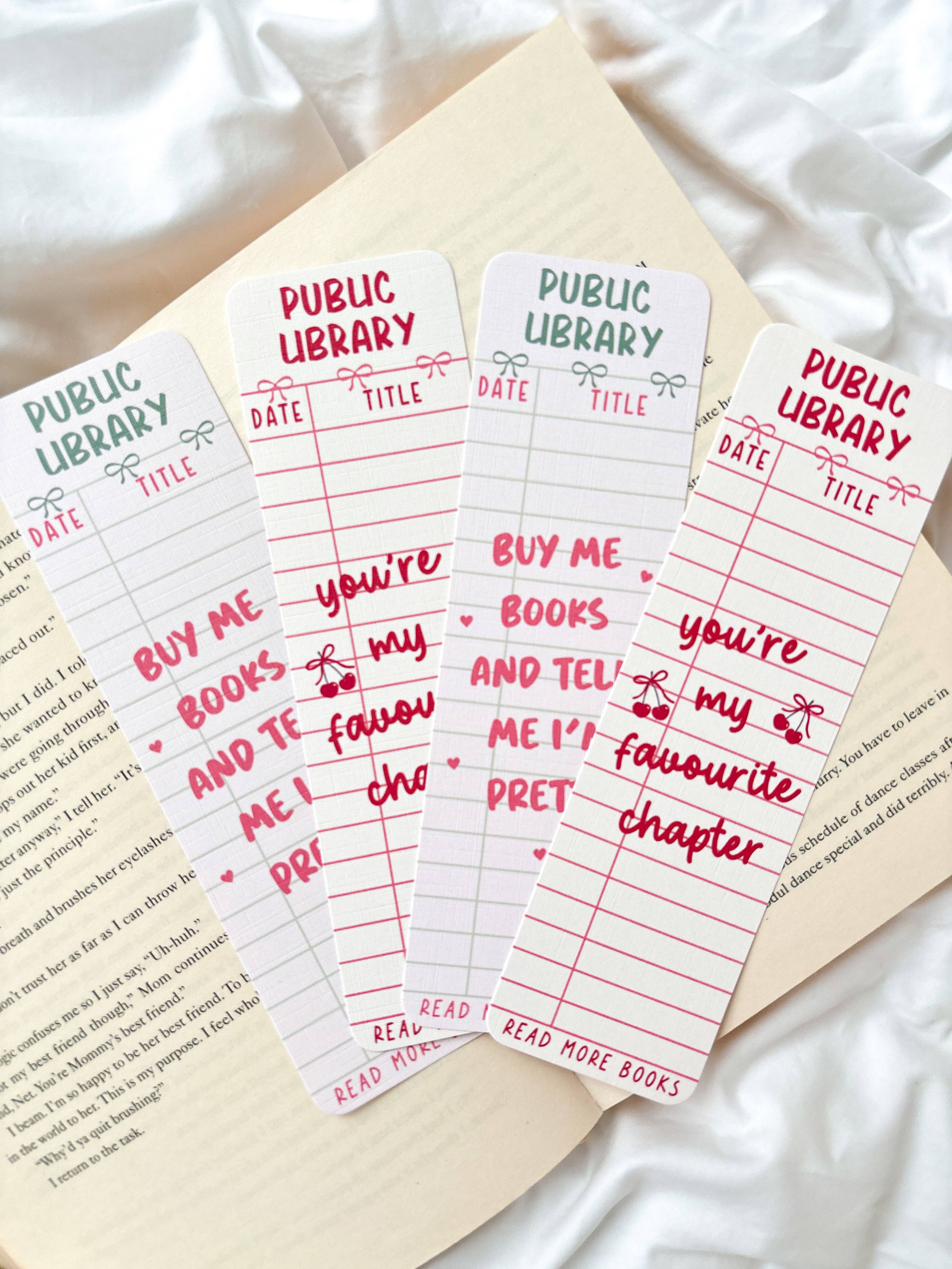 Vintage Library Card Bookmark | Buy Me Books