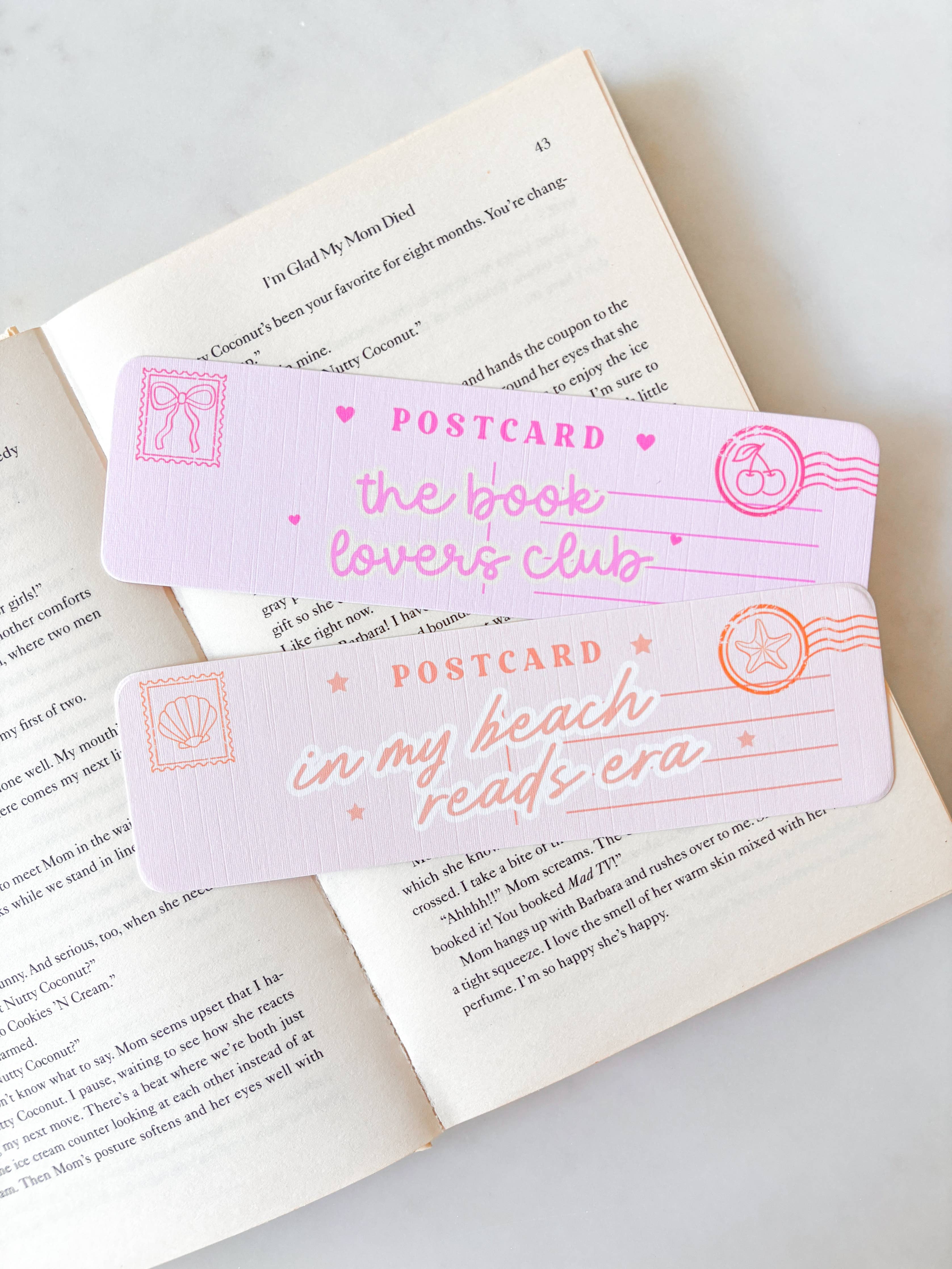 Book Lovers Club Postcard Bookmark