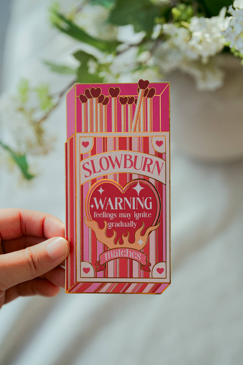 The Bookish Atelier - Slow Burn Matchbox Bookmark