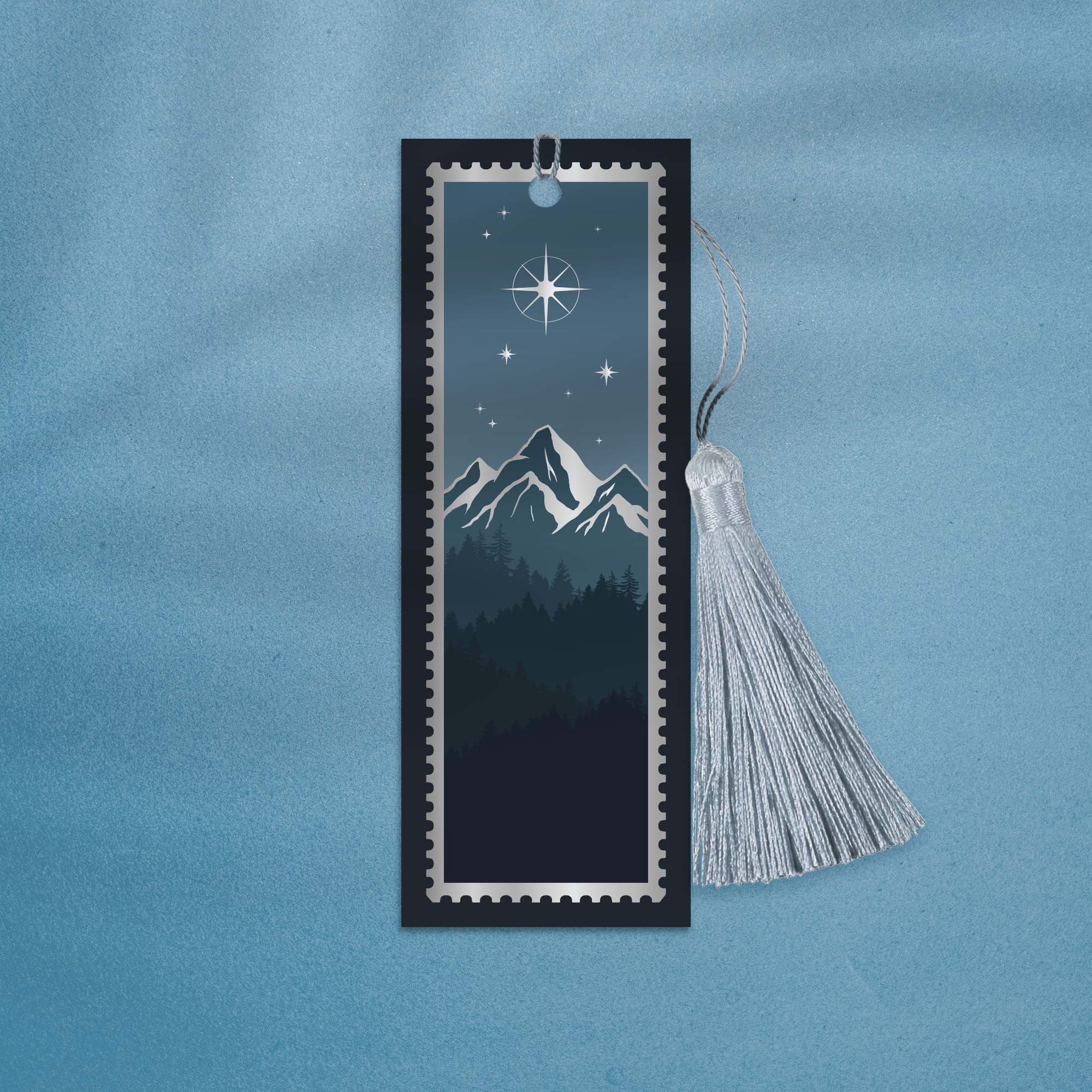 Silver Foiled Velaris Stamp Bookmark, ACOTAR Bookmark