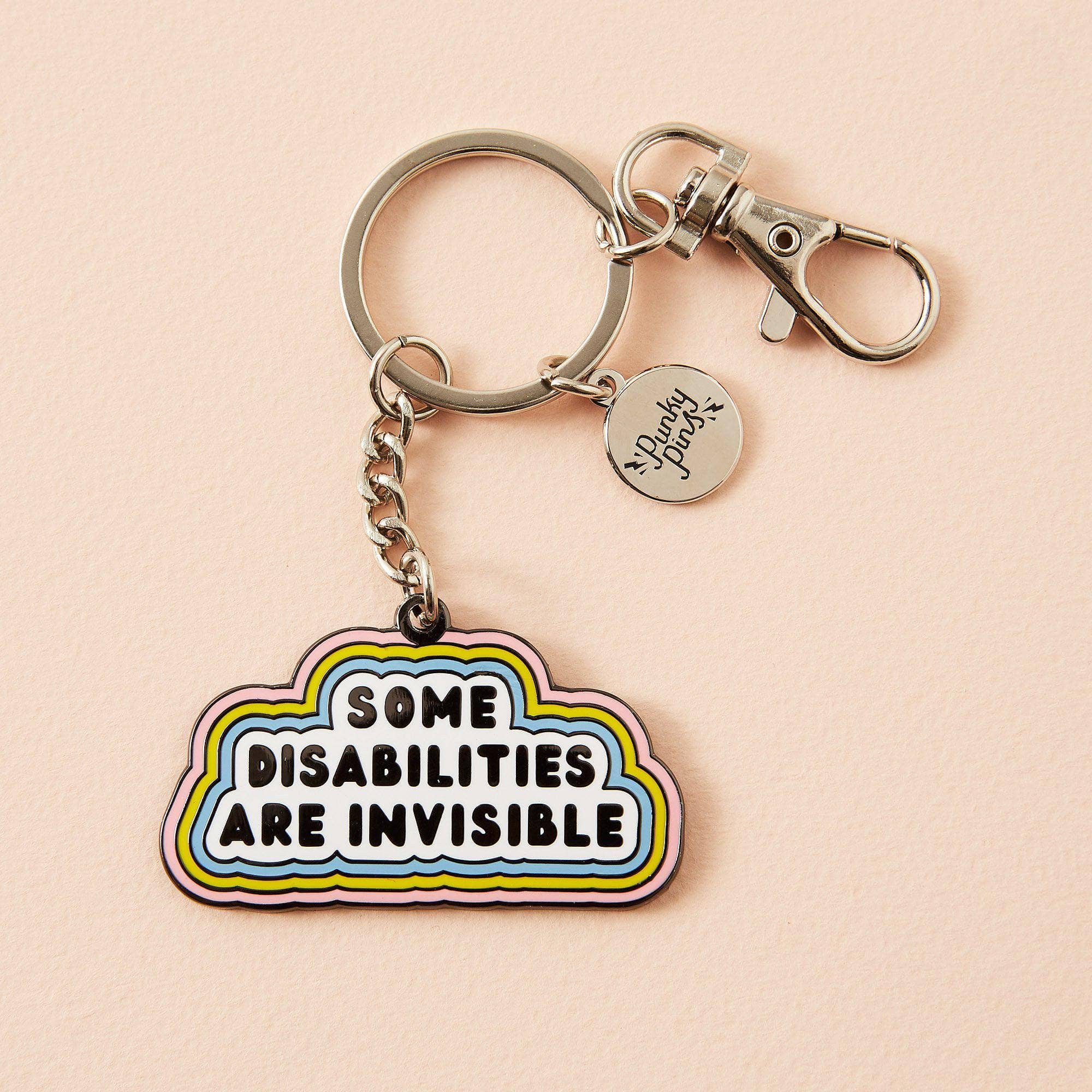 Punky Pins: Some Disabilities Are Invisible Hard Enamel Keyring