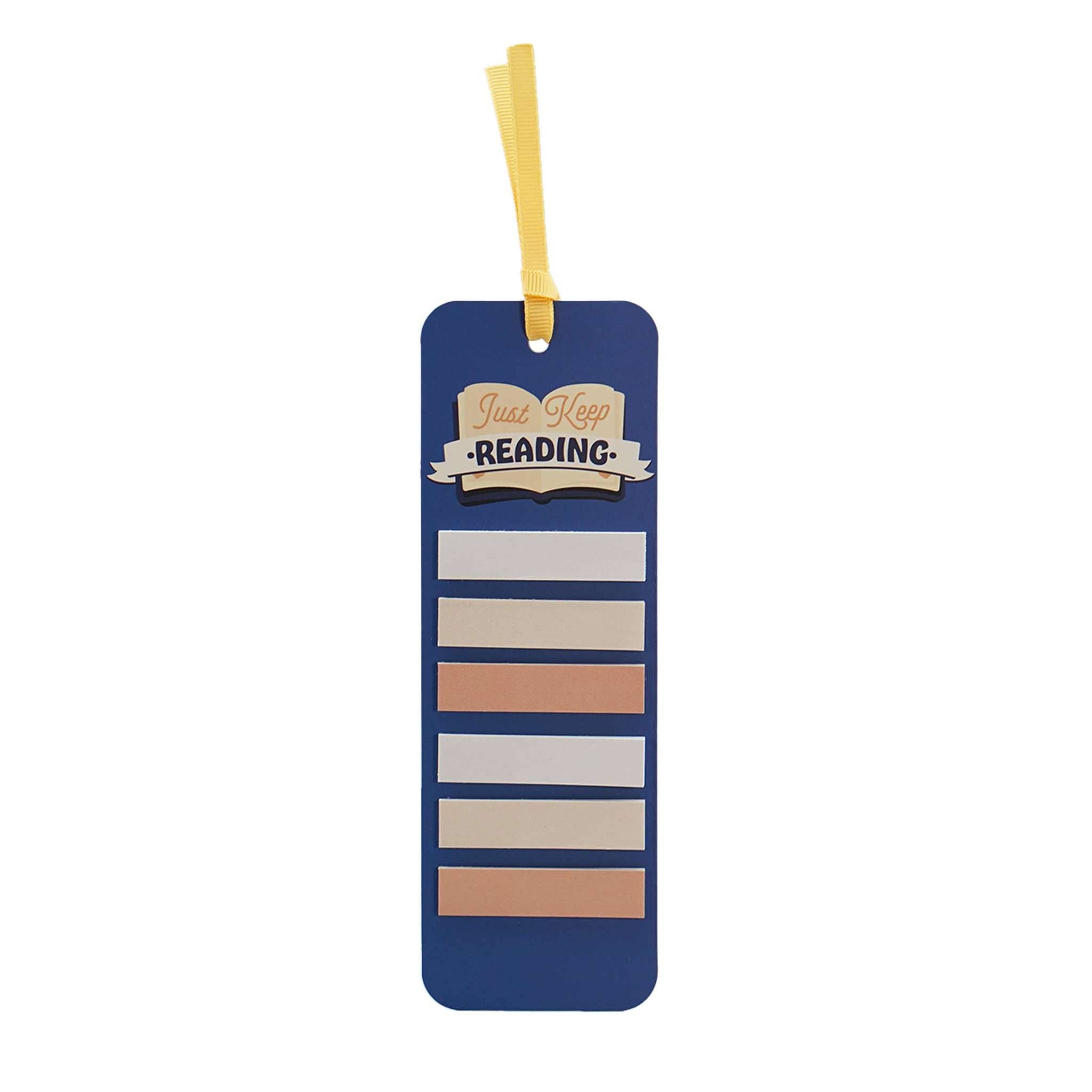 Bookmark with Sticky Tabs - Just Keep Reading