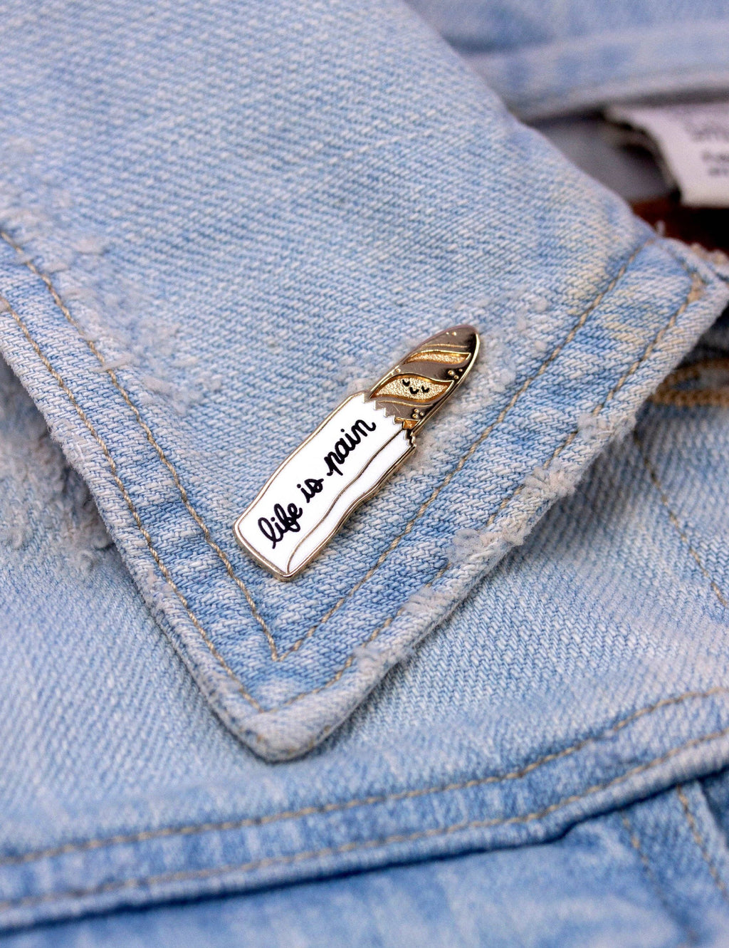 Joanna Behar - "Life is Pain" Baguette Enamel Pin