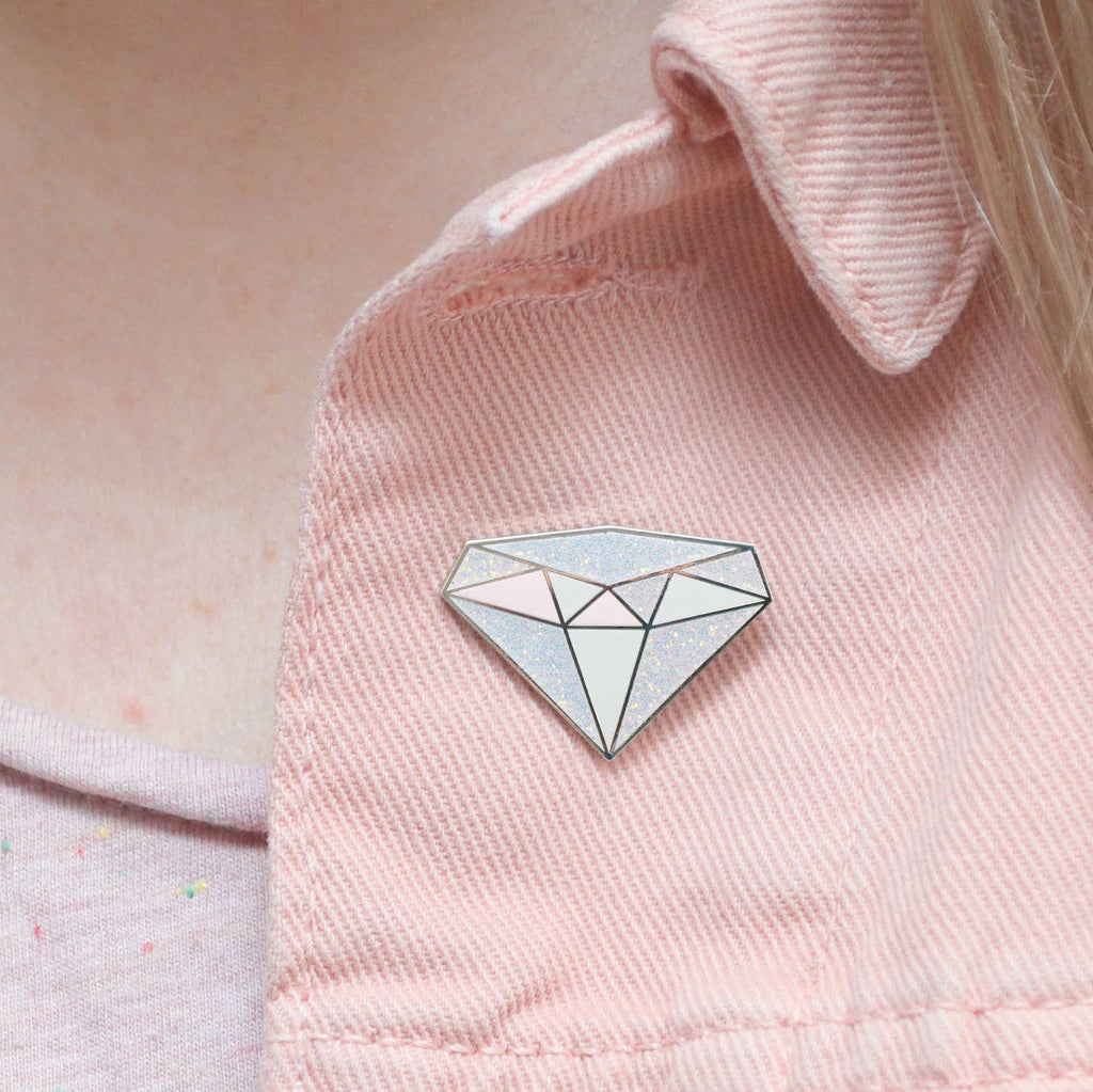 Alphabet Bags - Diamond Gemstone Pin