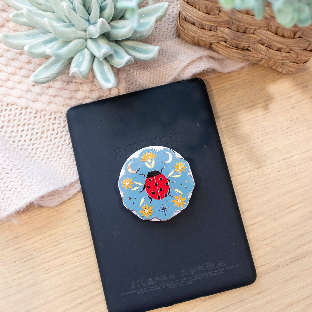 Lavish Ladybug Phone/E-Reader Enamel Grip