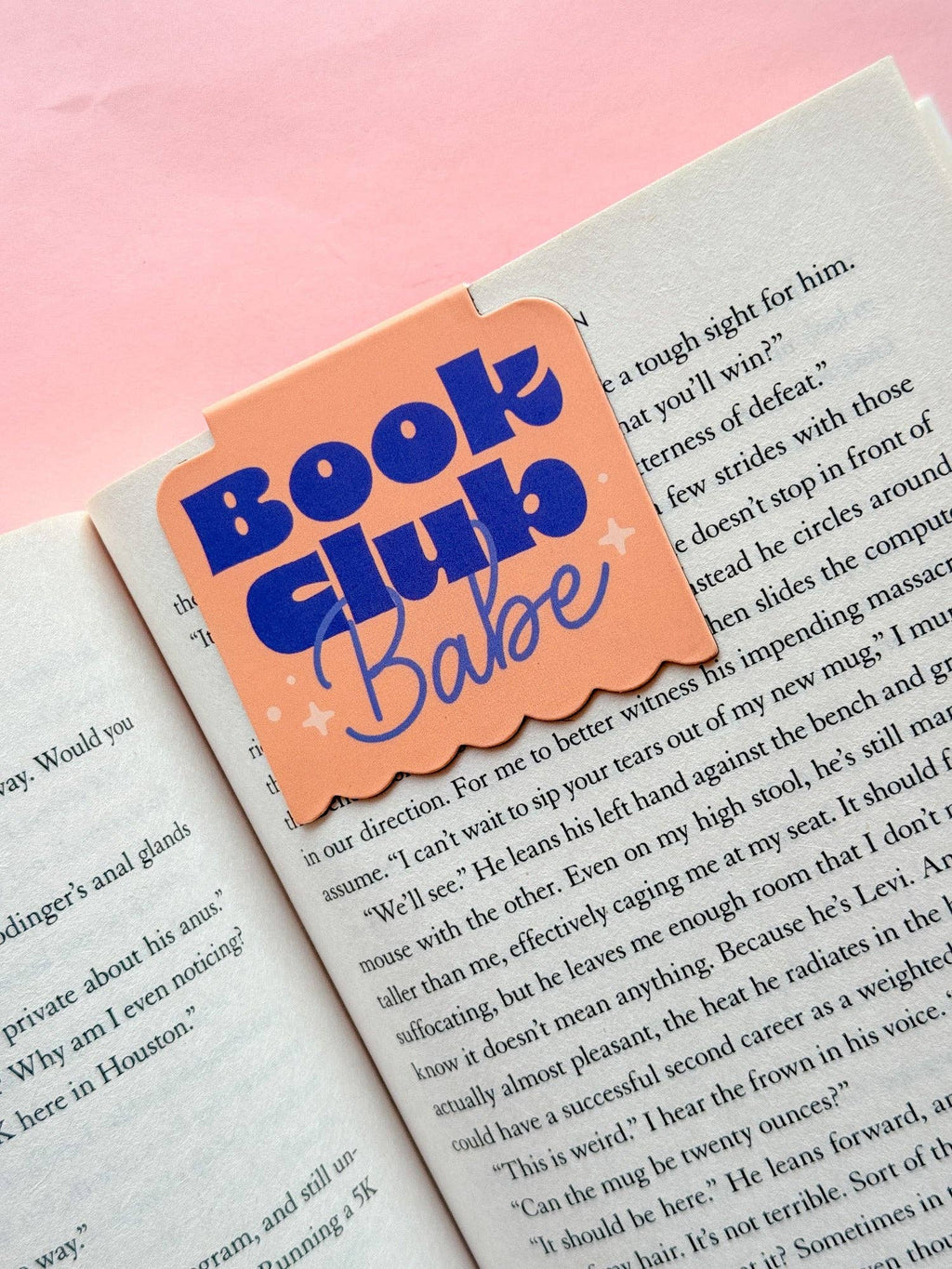 Yellow Book Club Babes Magnetic Bookmark
