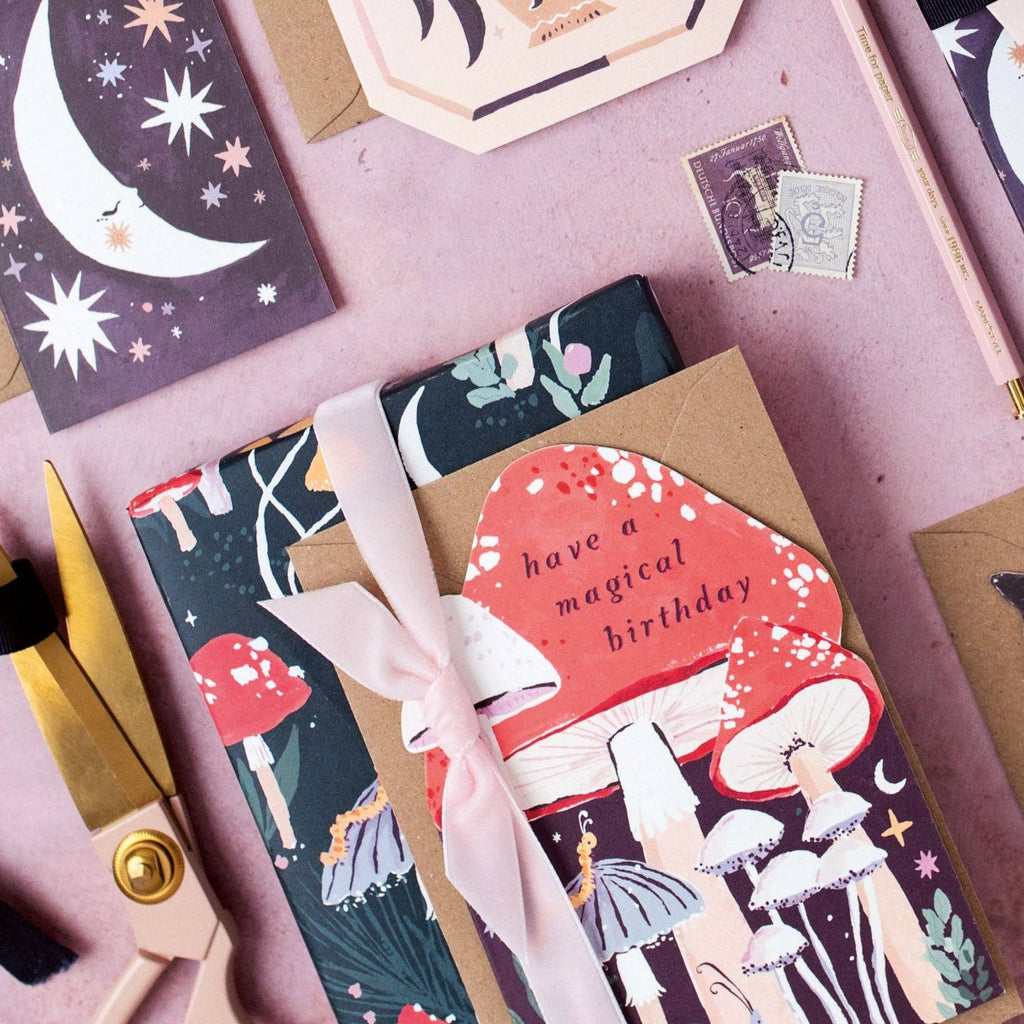 Mushroom Gift Wrap | Mushrooms Wrapping Paper Sheets