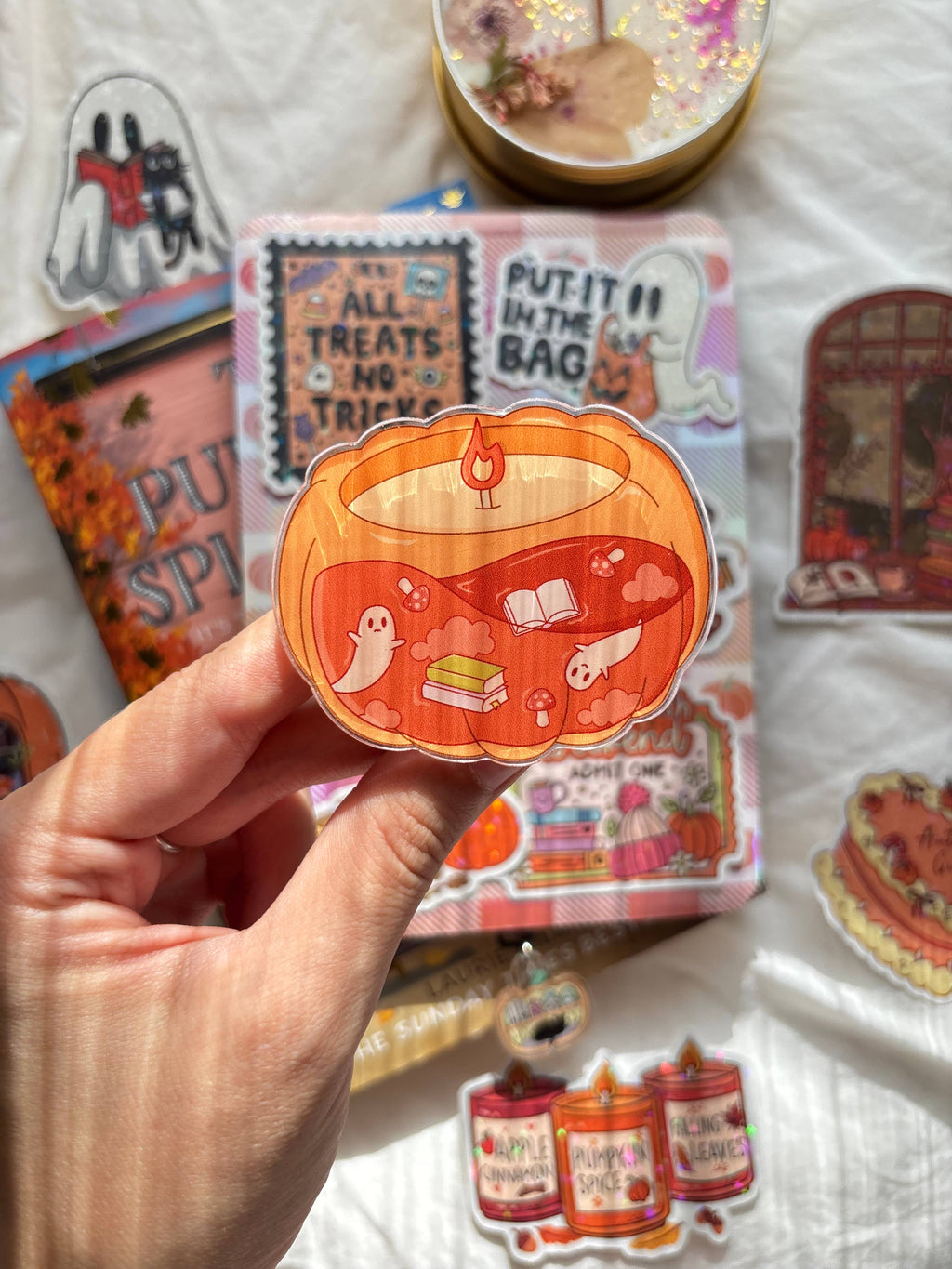 Fall Candle Magnetic Grip for Kindle/Kobo/Smartphone