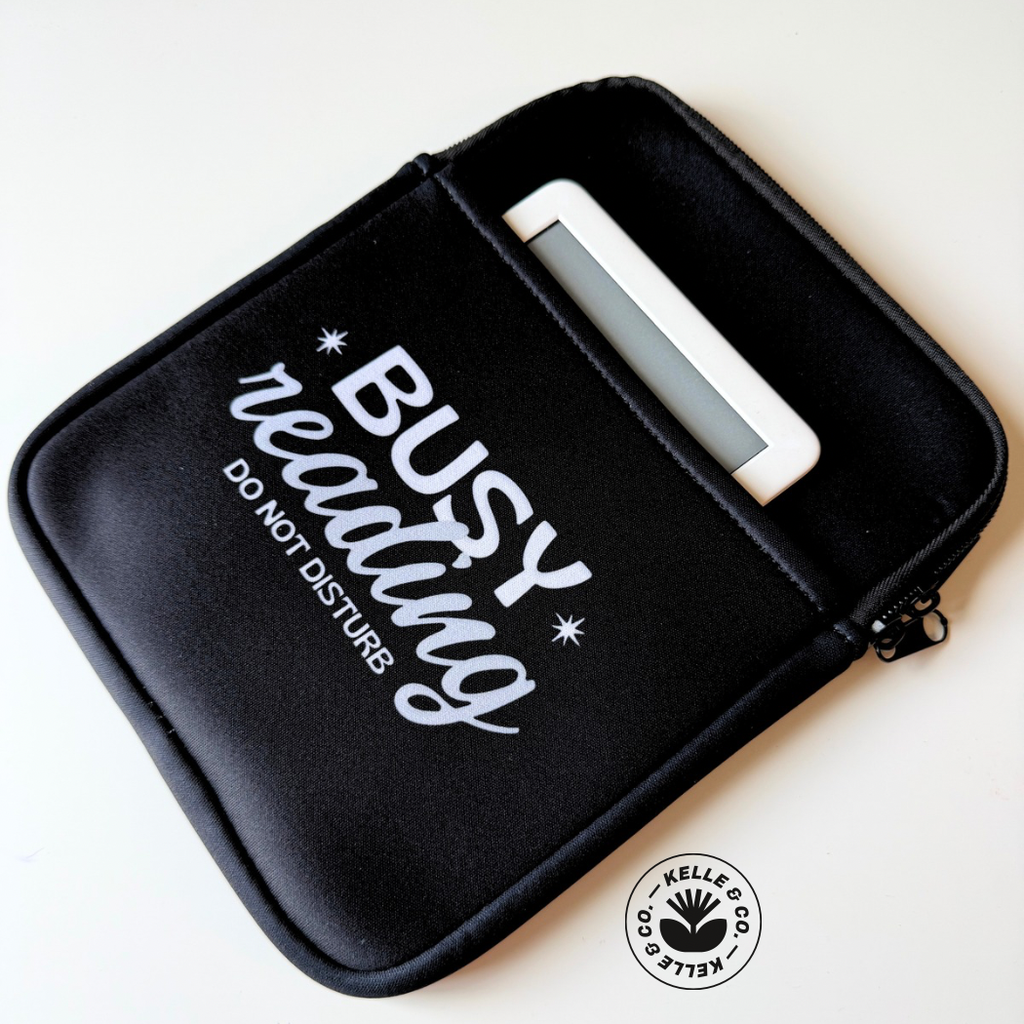 Kelle & Co. - Busy Reading Kindle Sleeve