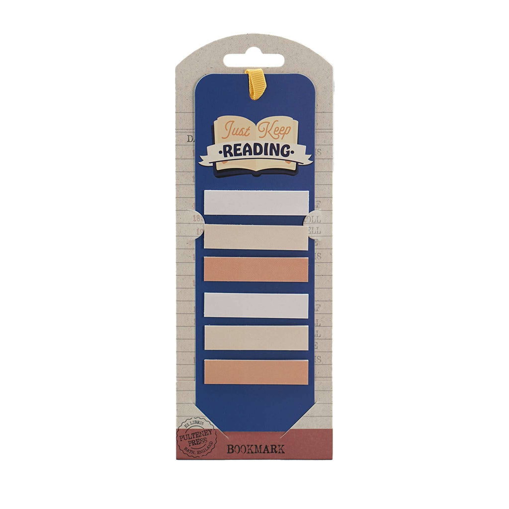 Bookmark with Sticky Tabs - Just Keep Reading