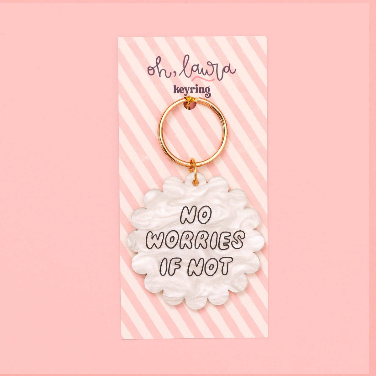 Acrylic keyring - no worries if not