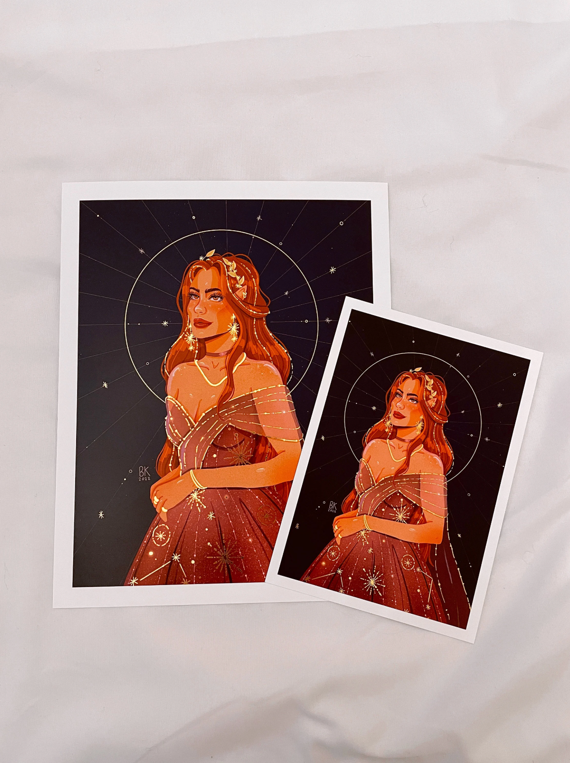 Elain Gold Foil Print