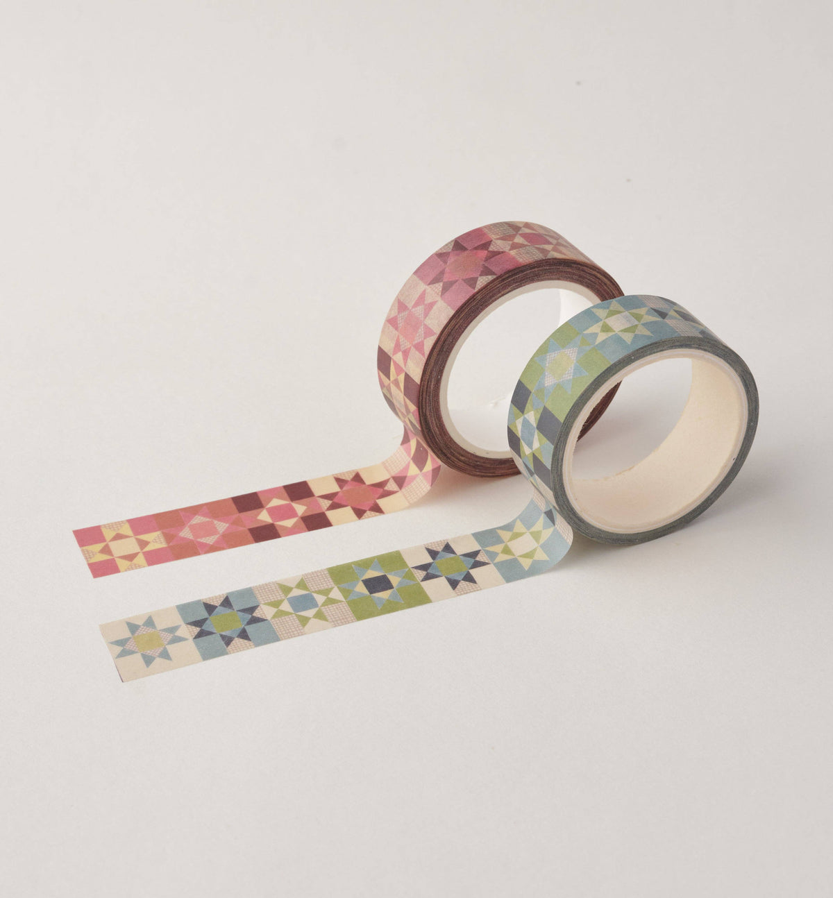 Patchwork Star Washi Tape - Blue