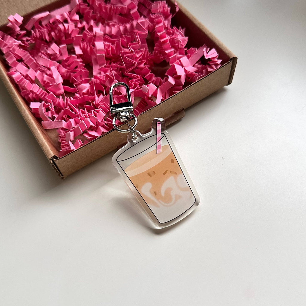 Dolly's Doodles - Iced Latte Keyring