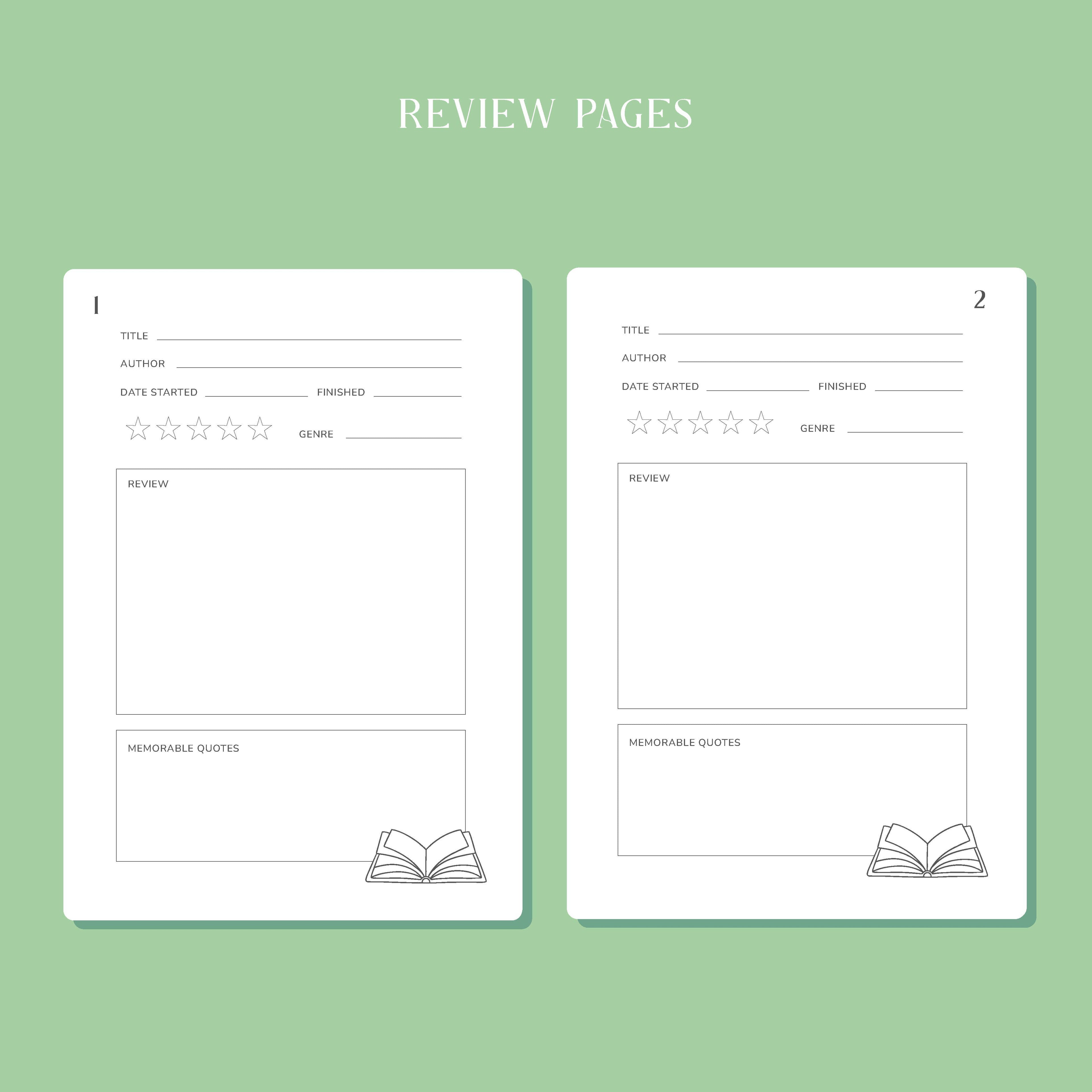 Hopscotch Paper Co. - 50 Page Whimsical Reading Journal