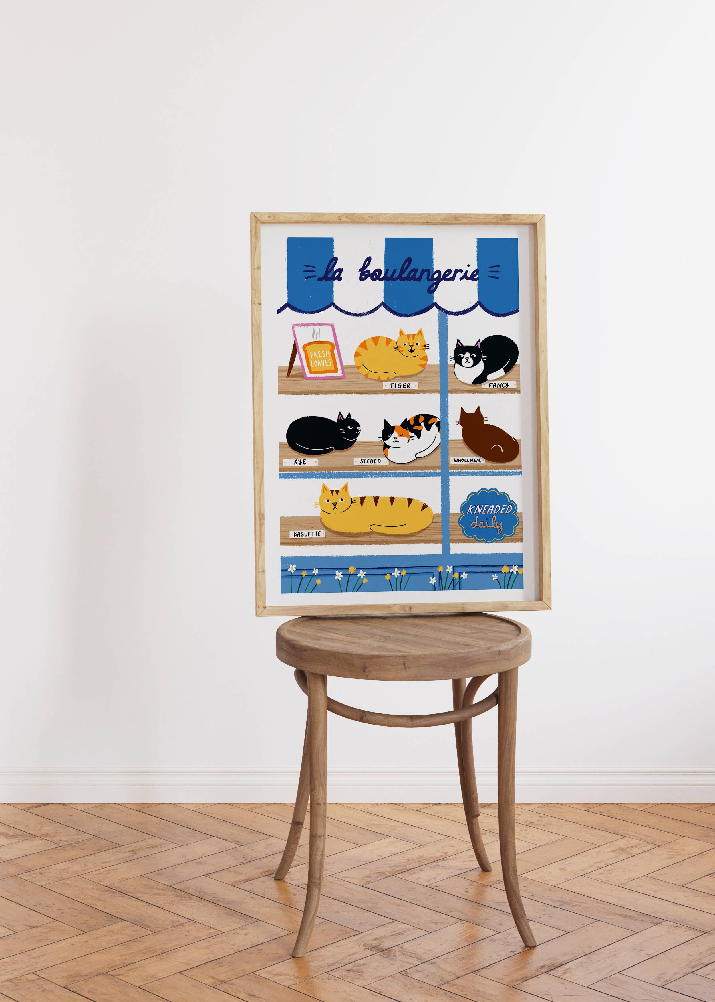 Nat Ellis Illustrations - La Boulangerie A4 Heavyweight Art Print