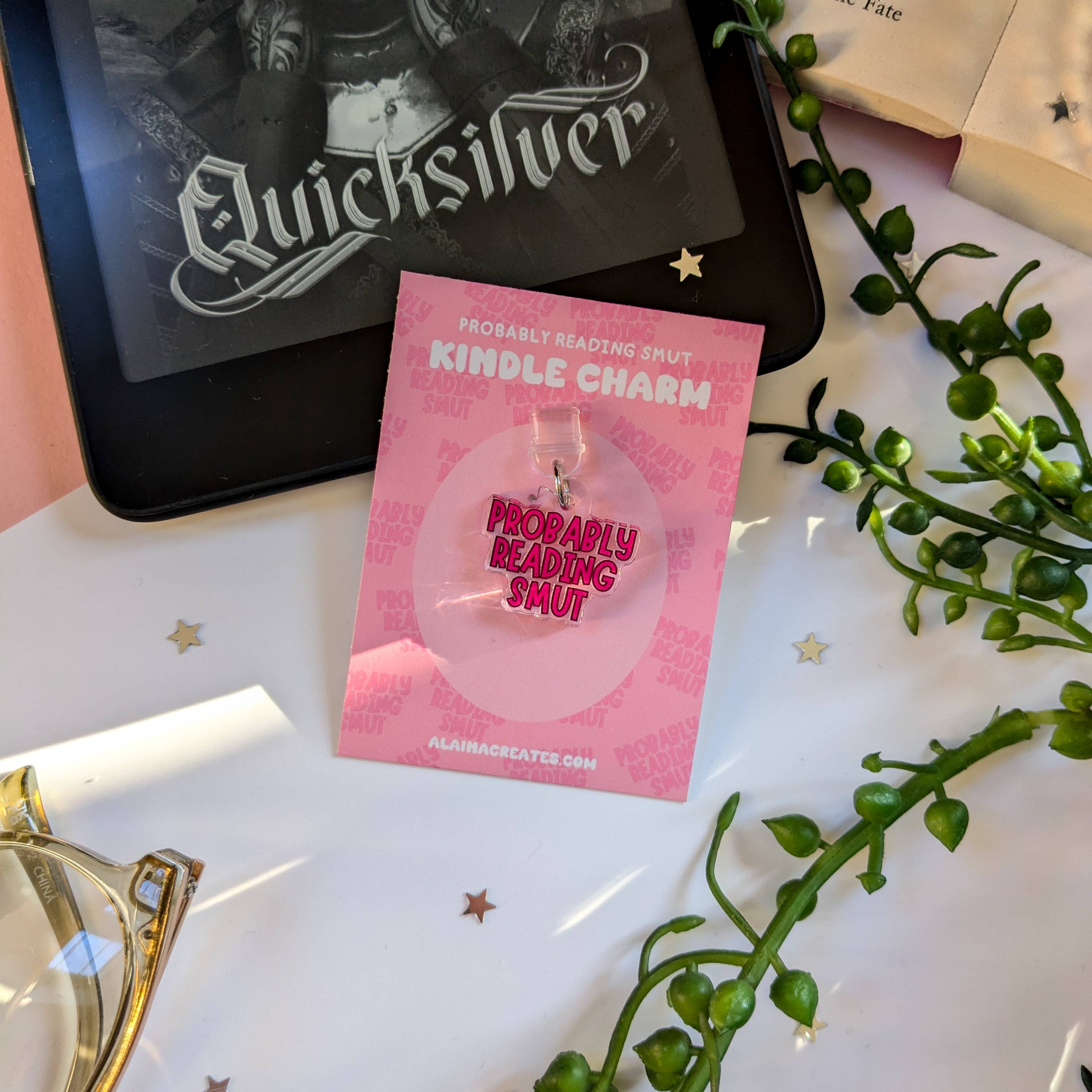 'Probably Reading Smut' Kindle Charm
