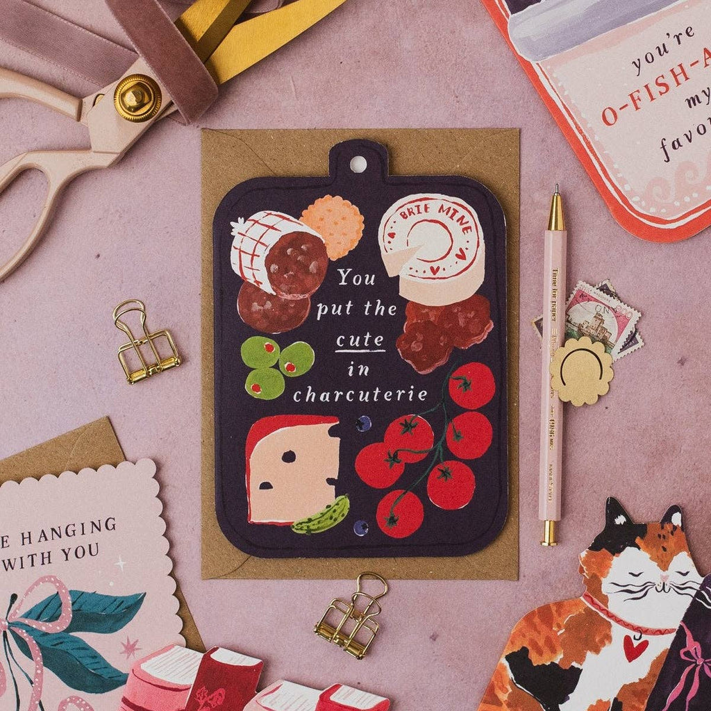 Cute in Charcuterie Board Card | Foodie Anniversary Cards