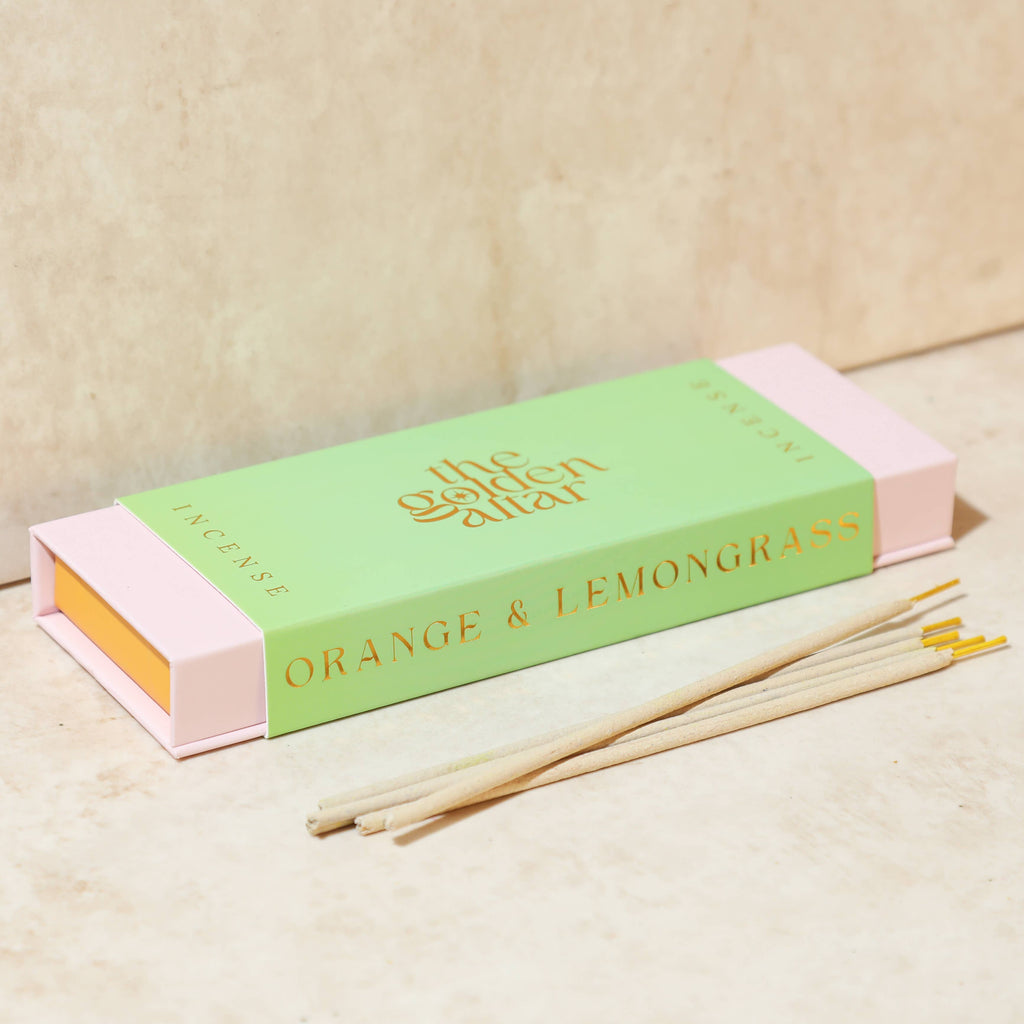 The Golden Altar - Orange & Lemongrass Natural Incense