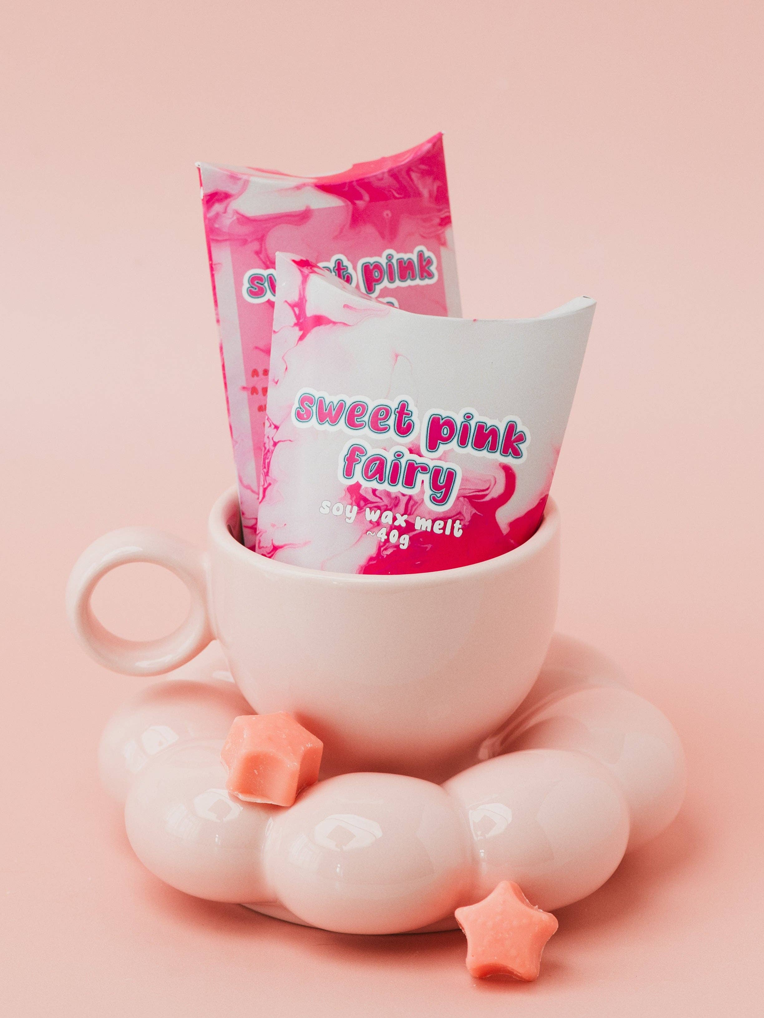 Sweet Pink Fairy Soy Wax Melt | Cotton Candy, Cherry, Vanilla & Pear