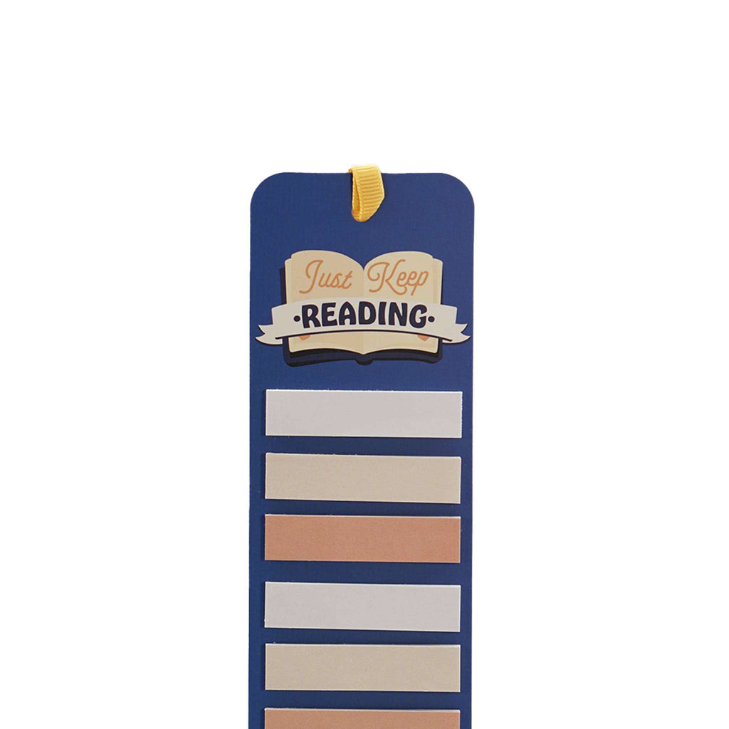 Bookmark with Sticky Tabs - Just Keep Reading