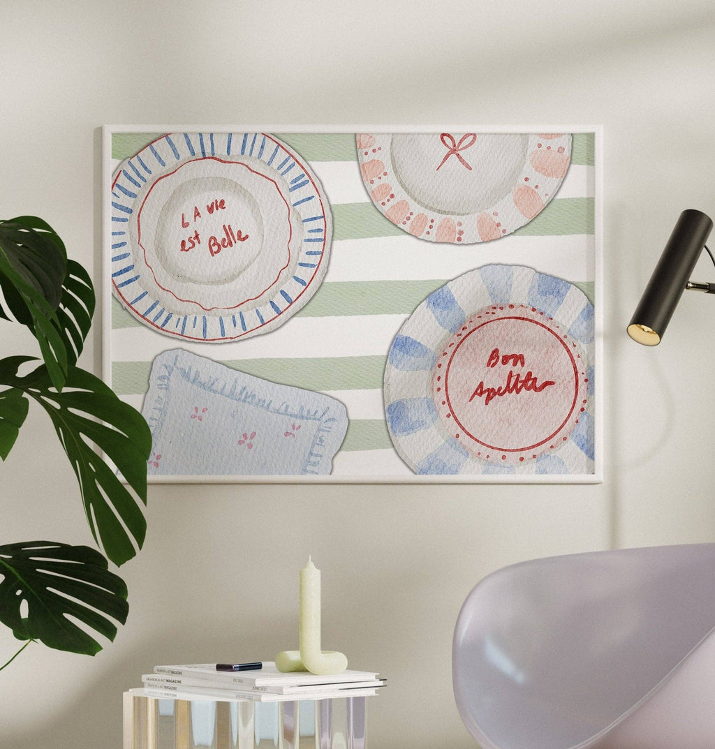 Tablescape Sage Kitchen Print