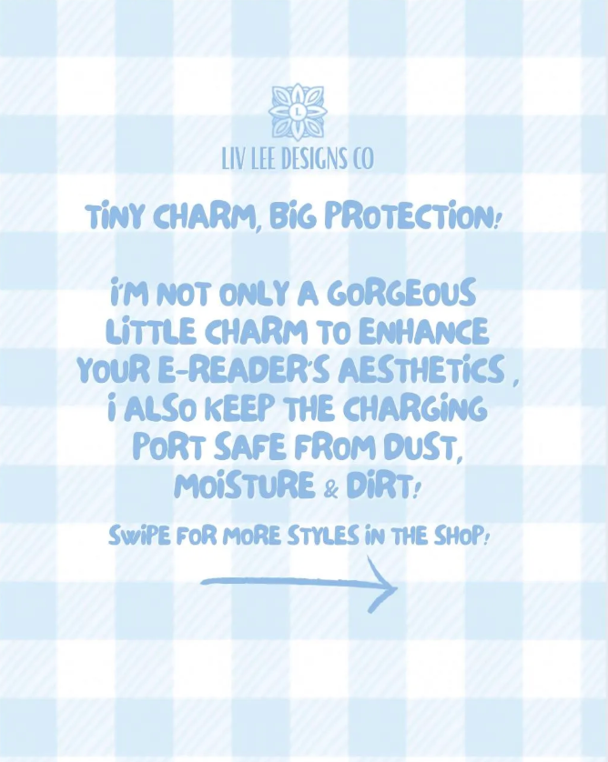 Liv Lee Designs - Coffee Pot E-Reader Charm | Bookish Coffee Lover Gift