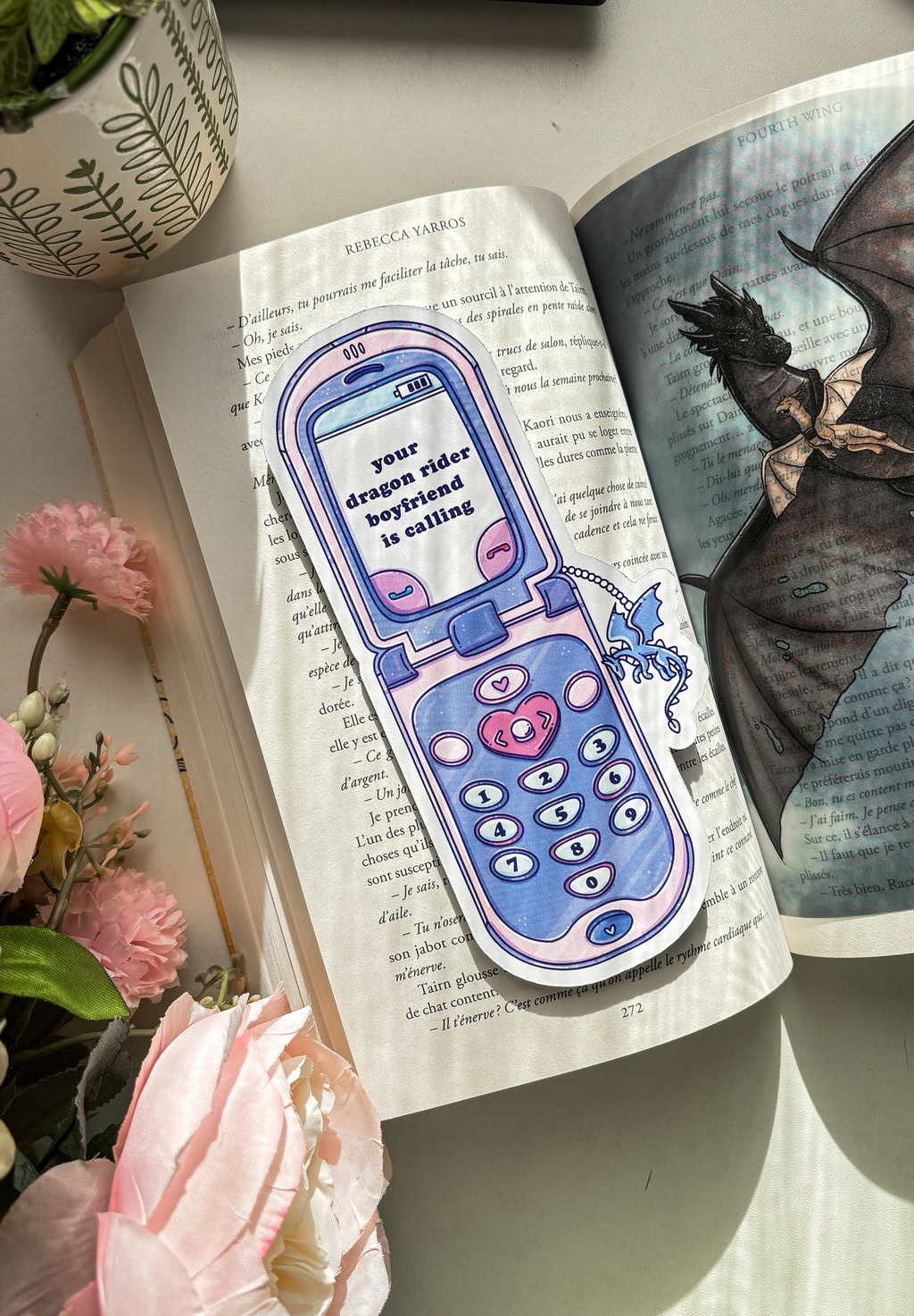 Fantasy bookmark, bookish merch, gift for book lover