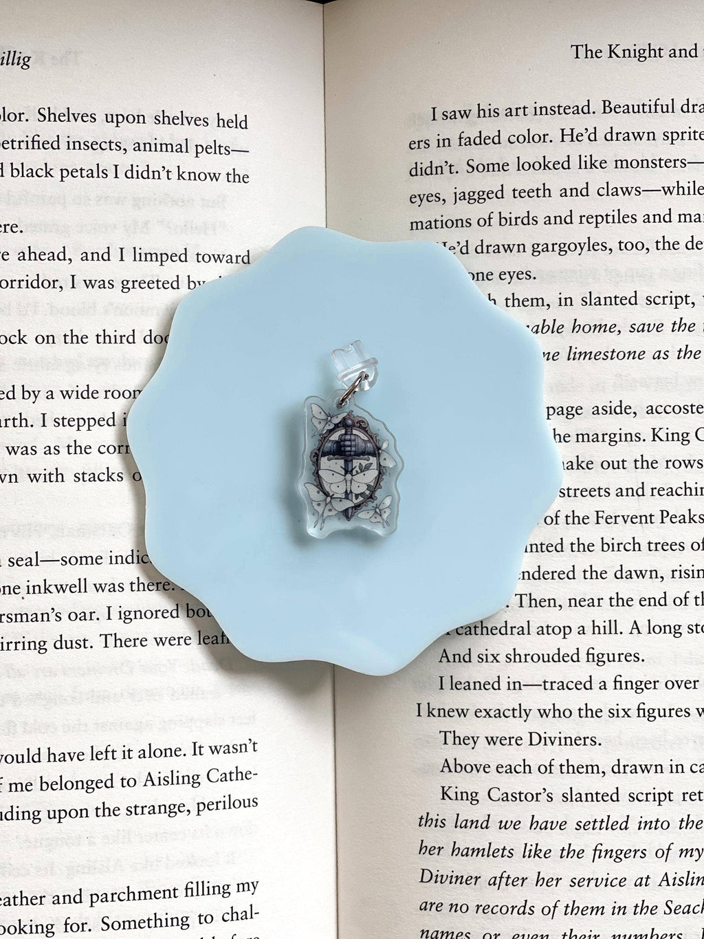 Liv Lee Designs - Fantasy Knight Moth E-Reader Charm