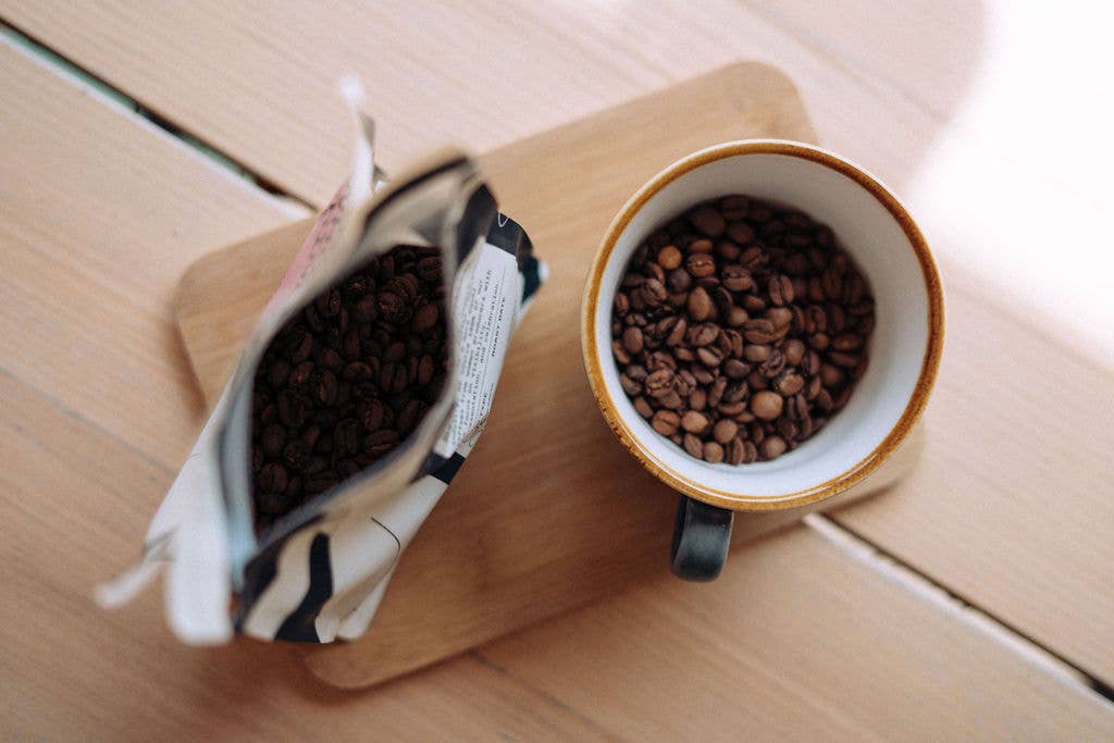 Coffee, One Eye Open Half Caff, Blend, Mexico & Colombia.