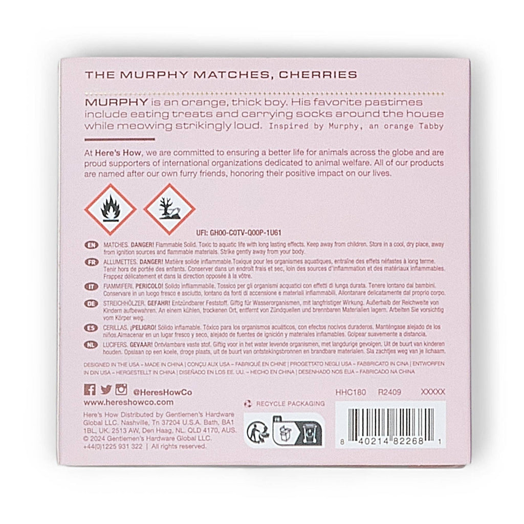 Luxury Matchbox - Cherries