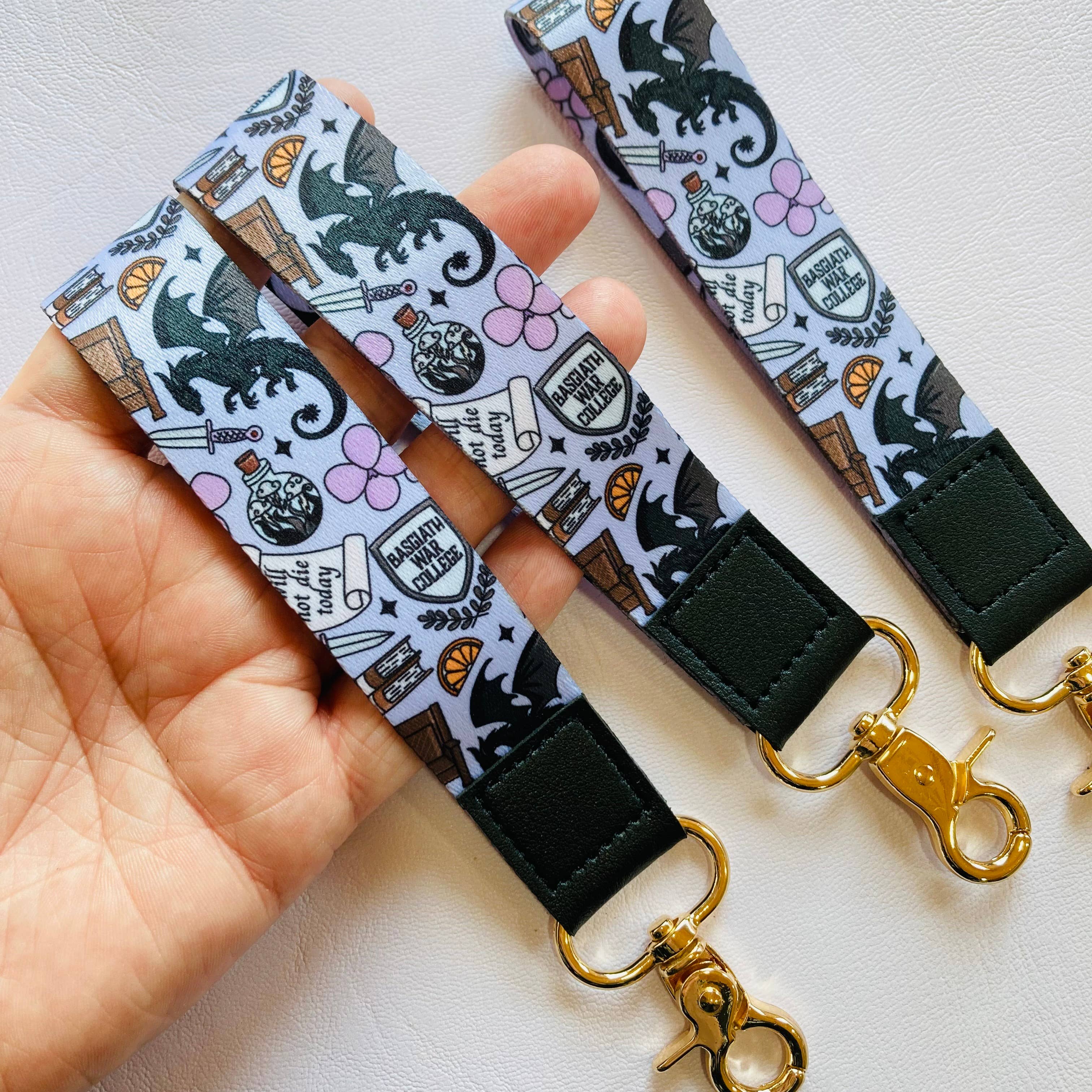 Basgiath Fantasy Bookish Wristlet Keychain 