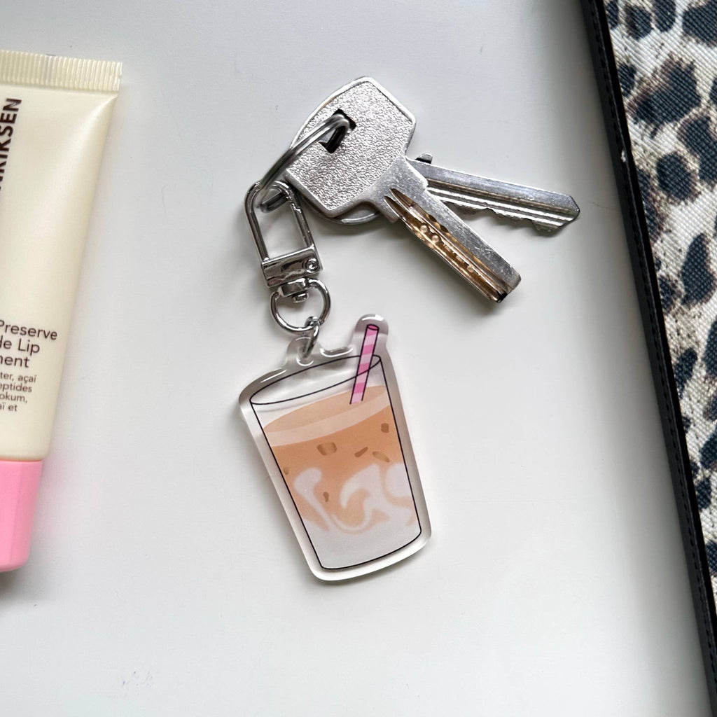Dolly's Doodles - Iced Latte Keyring