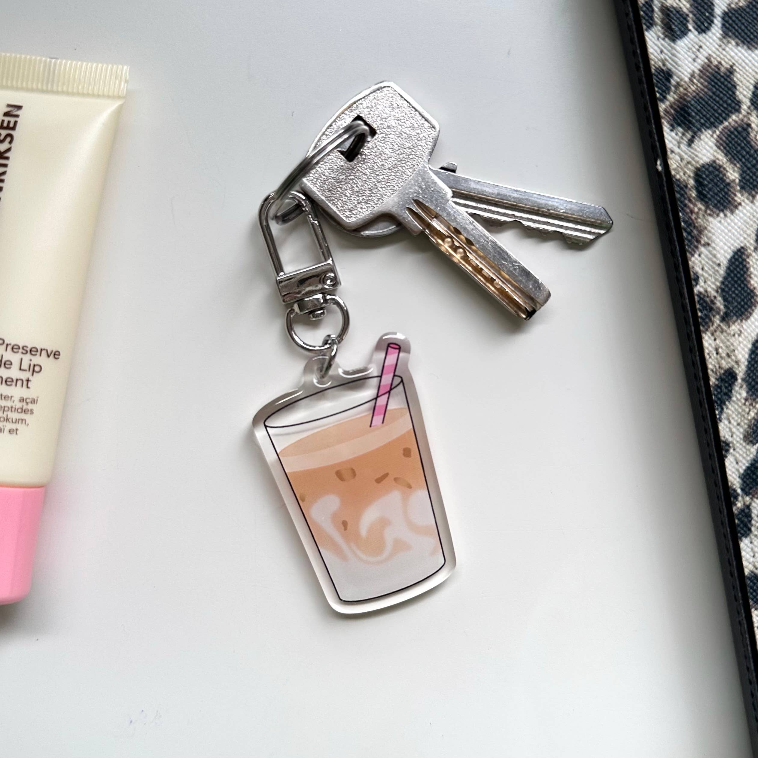 Dolly's Doodles - Iced Latte Keyring