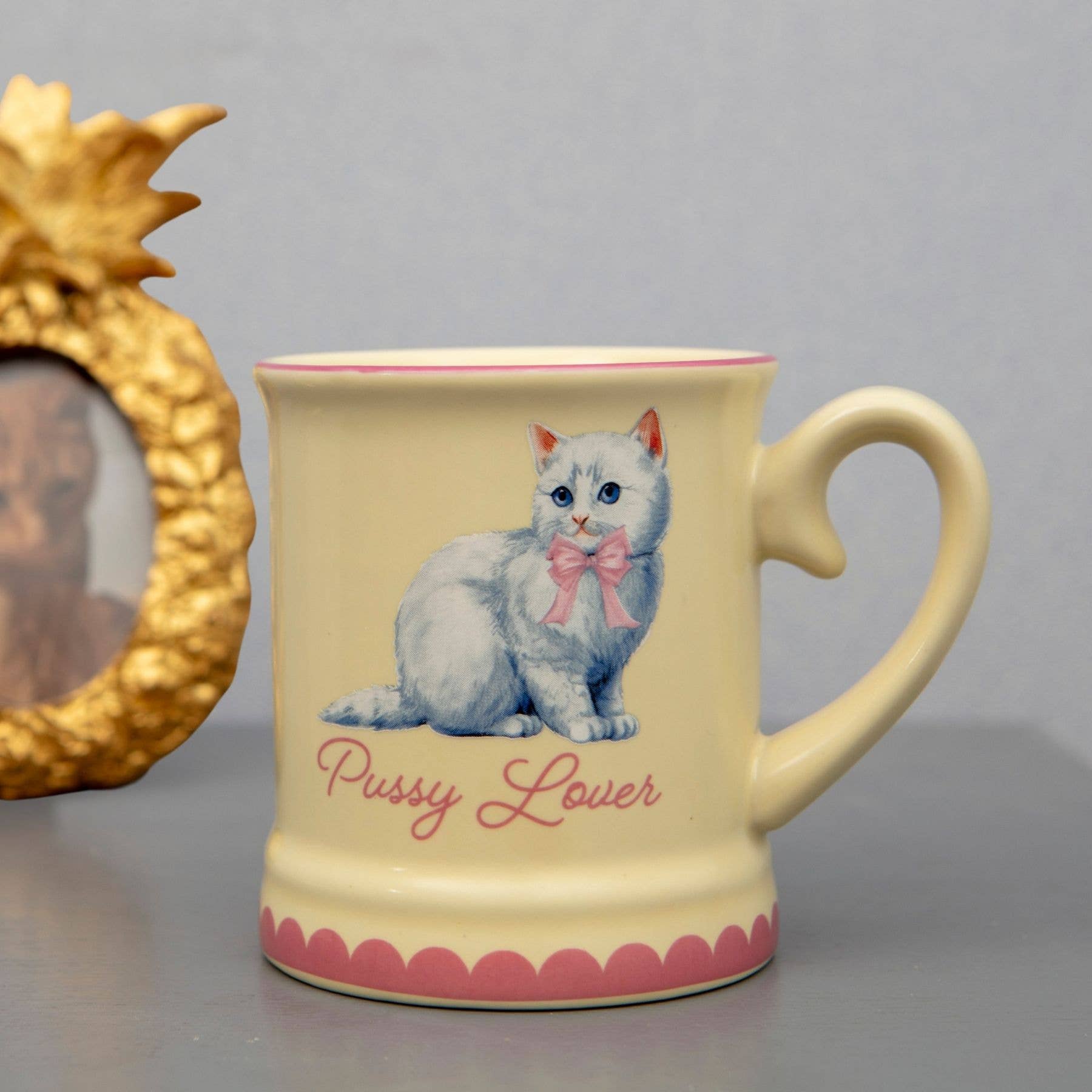 Pussy Lover Mug – Funny Cat Themed Mug for Women
