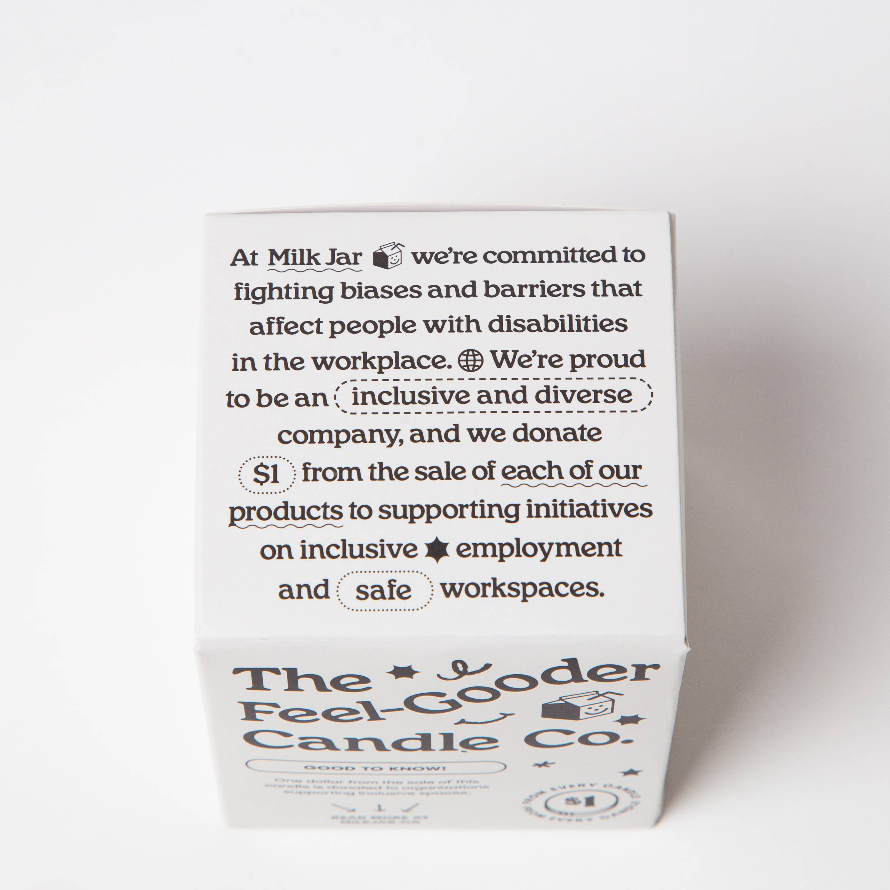 Milk Jar Candle Company - Essential Oil Coconut Soy Candle