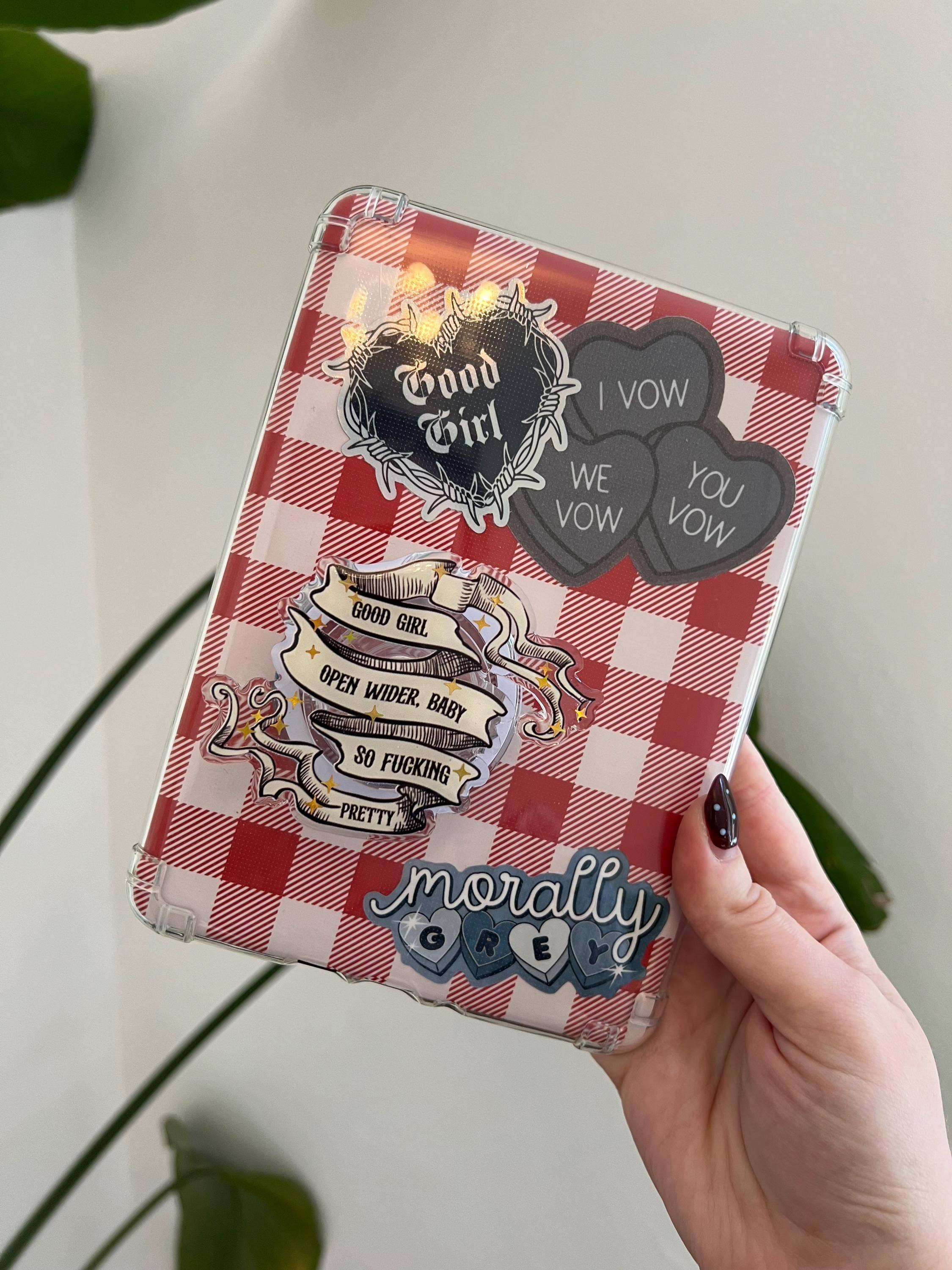 "Good Girl" Luxury Magnetic Kindle Grip & Phone holder