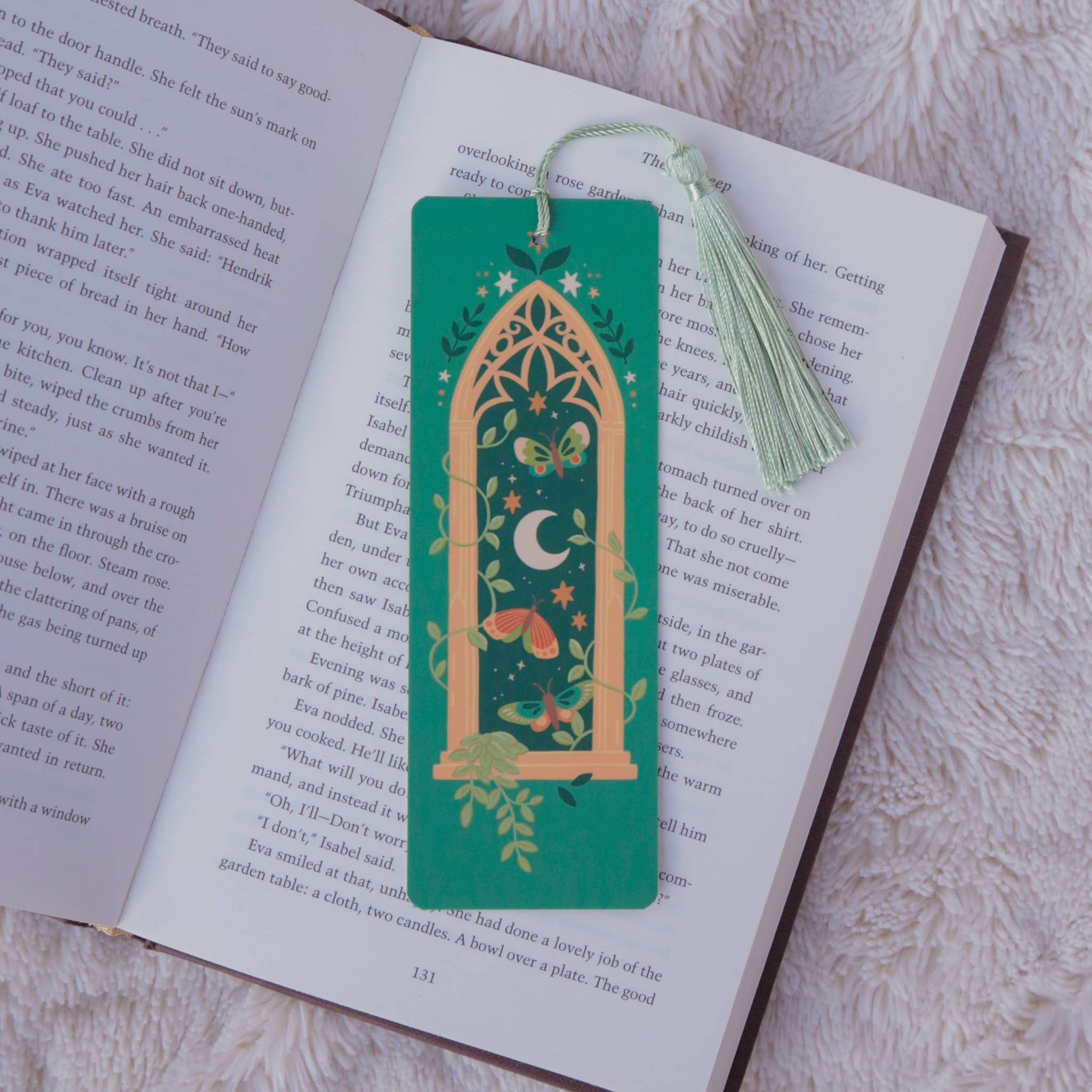 Hopscotch Paper Co. - Forest Window Fantasy Bookmark with Tassel