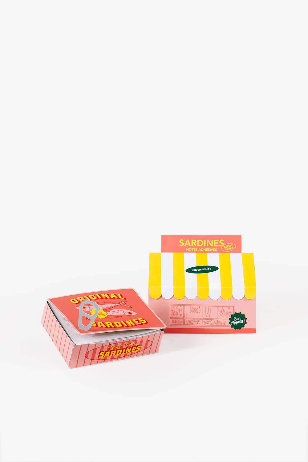 New-Sticky Notes Pink Sardines Stationery Gift
