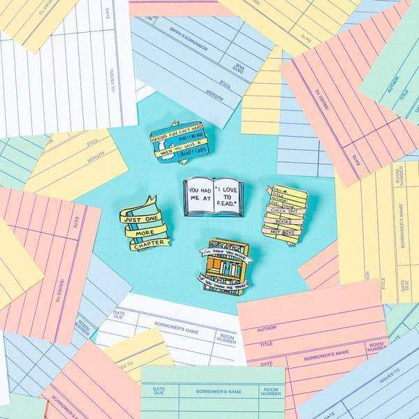 I'll Show You Mine, If You Show Me Yours Bookcase Enamel Pin