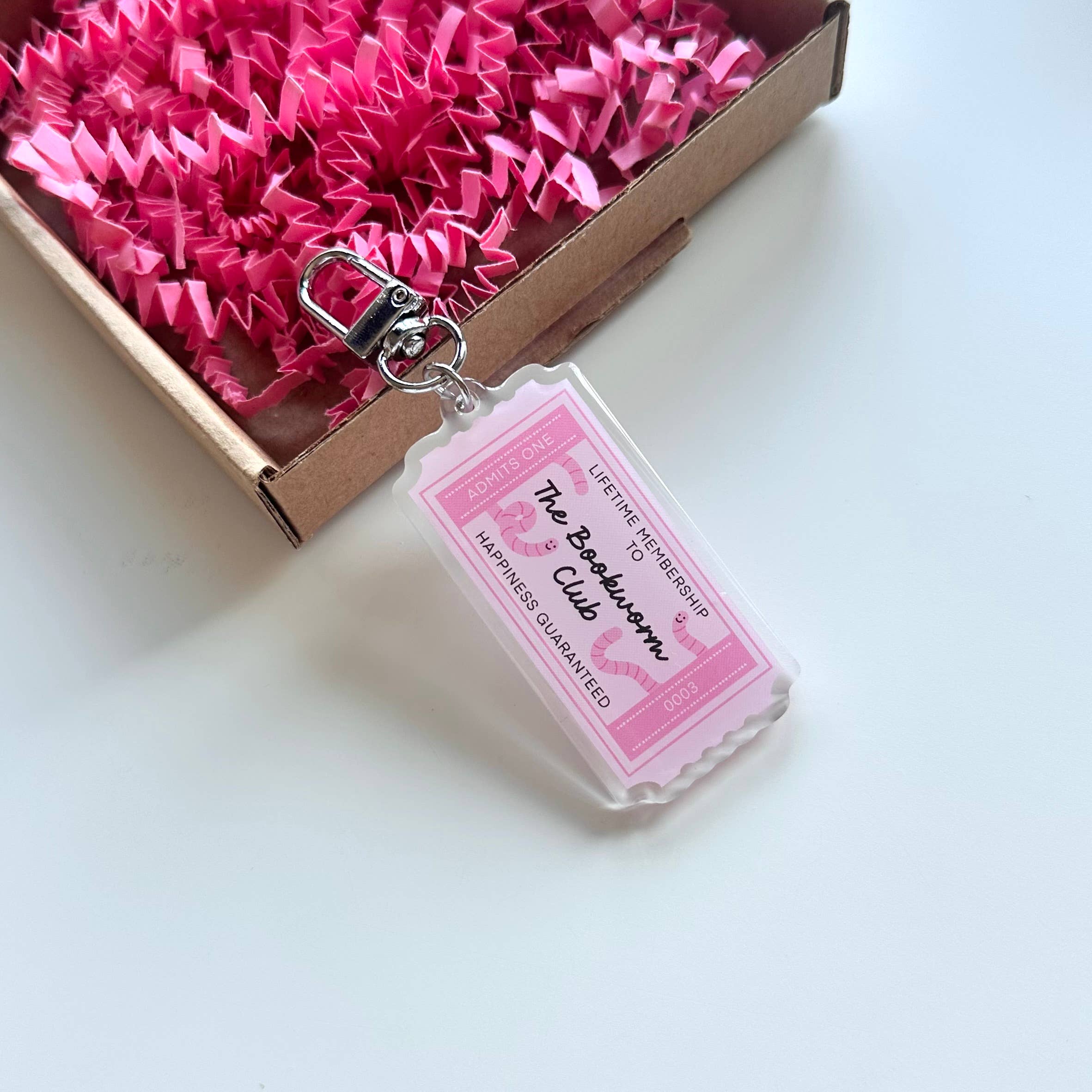 Dolly's Doodles - Bookworm Reading Club Keyring