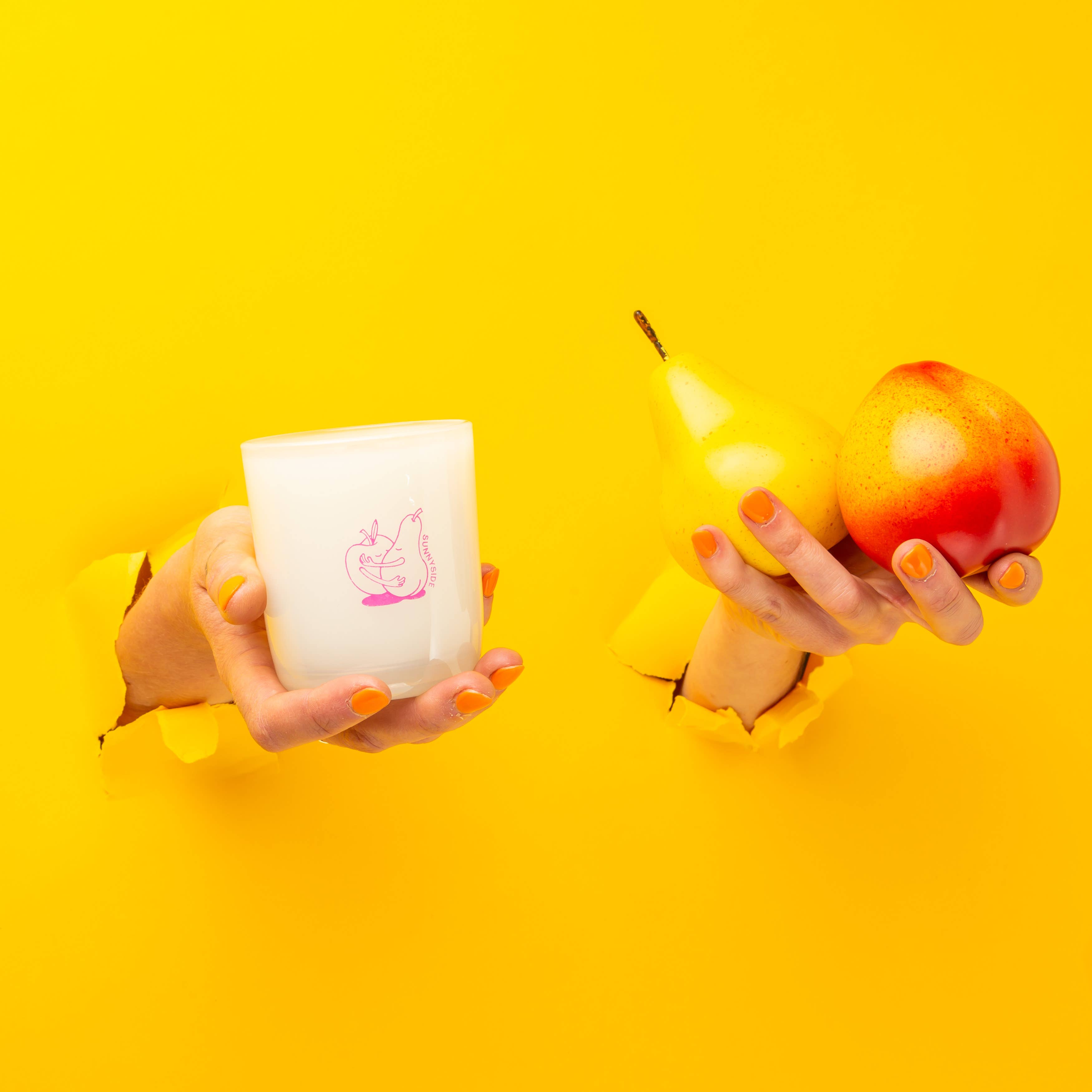 Milk Jar Candle Company - Pear & Nectarine Soy Candle
